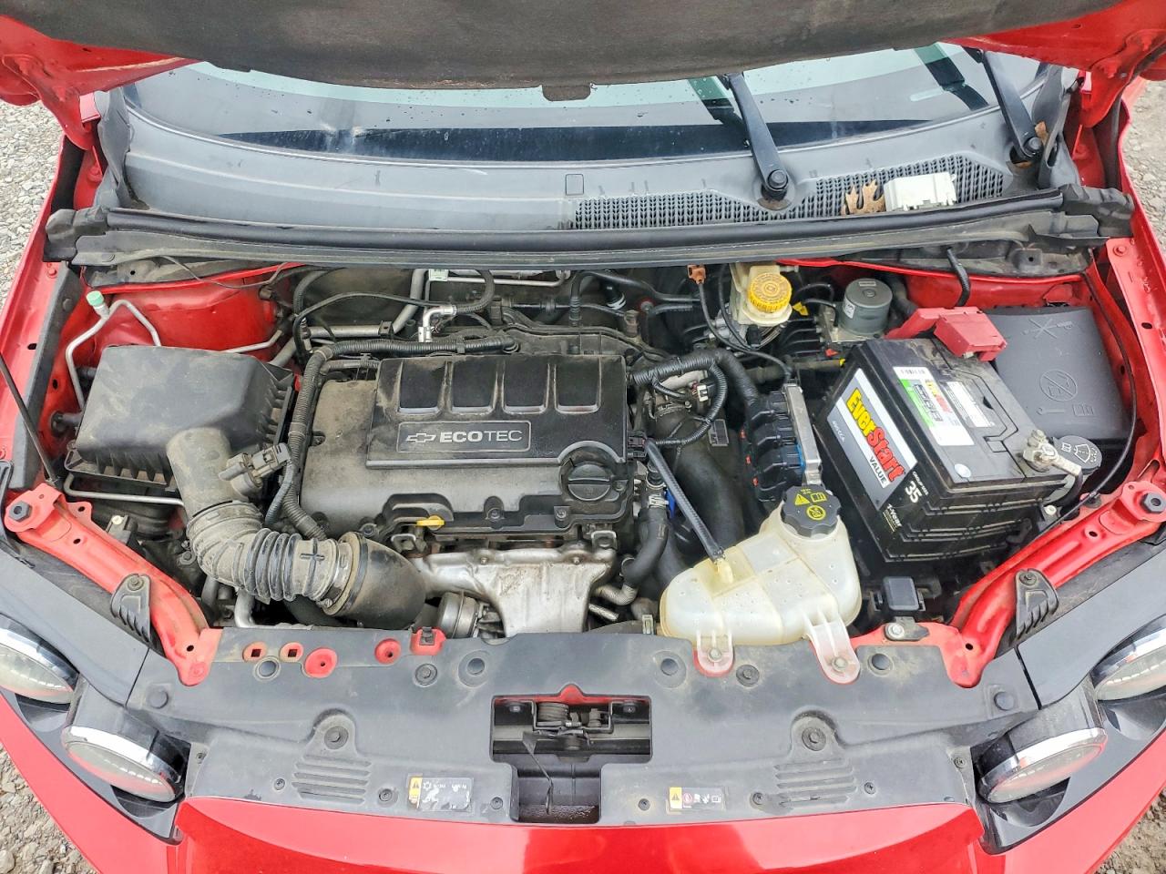 2013 Chevrolet Sonic Lt Red vin: 1G1JC6SB9D4214327