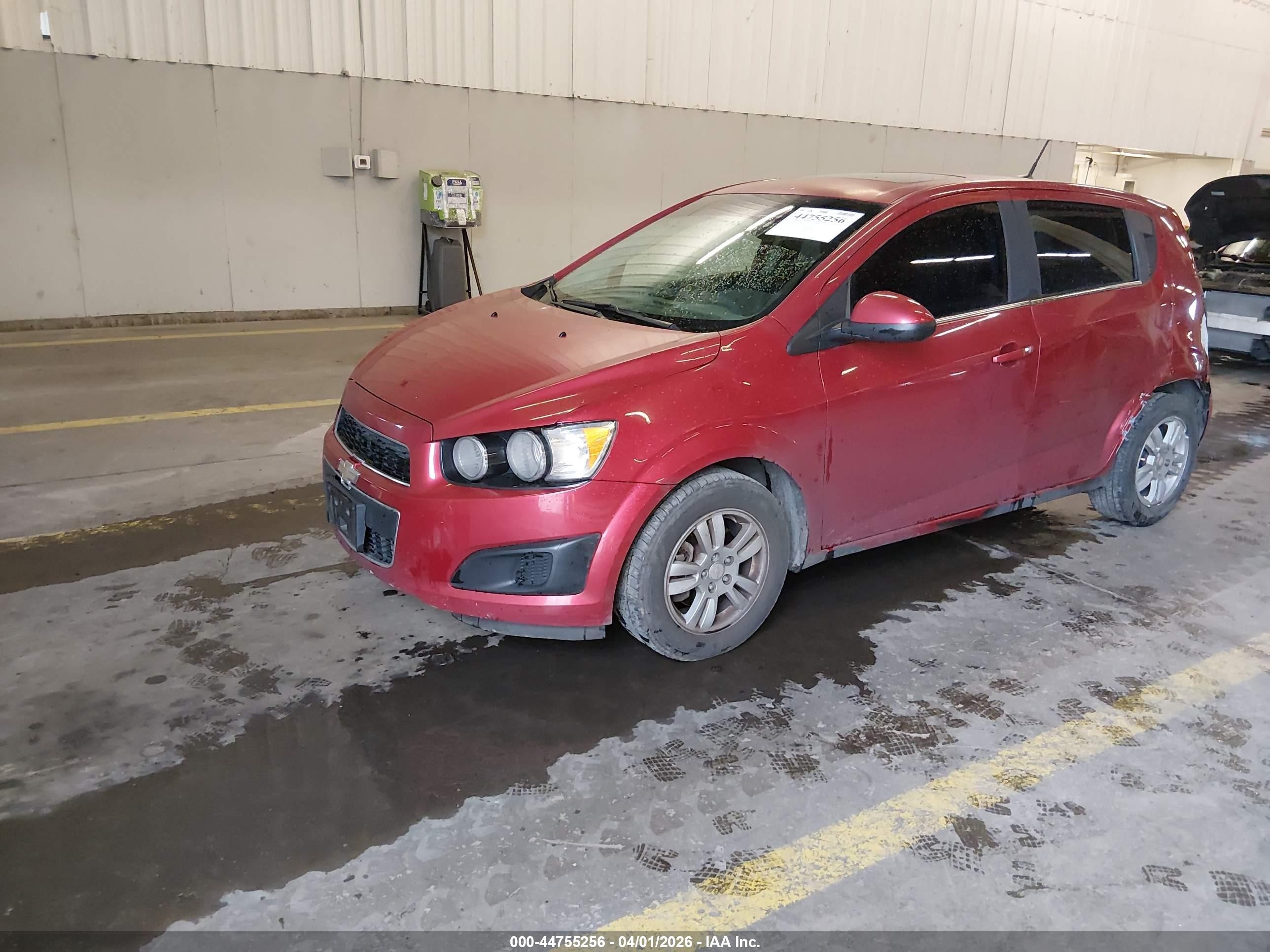 2014 Chevrolet Sonic Lt Auto Burgundy vin: 1G1JC6SBXE4165530