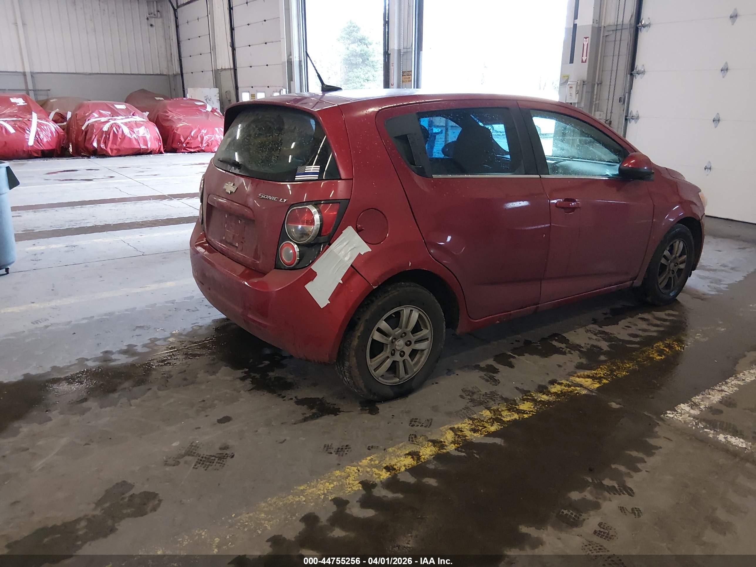 2014 Chevrolet Sonic Lt Auto Burgundy vin: 1G1JC6SBXE4165530