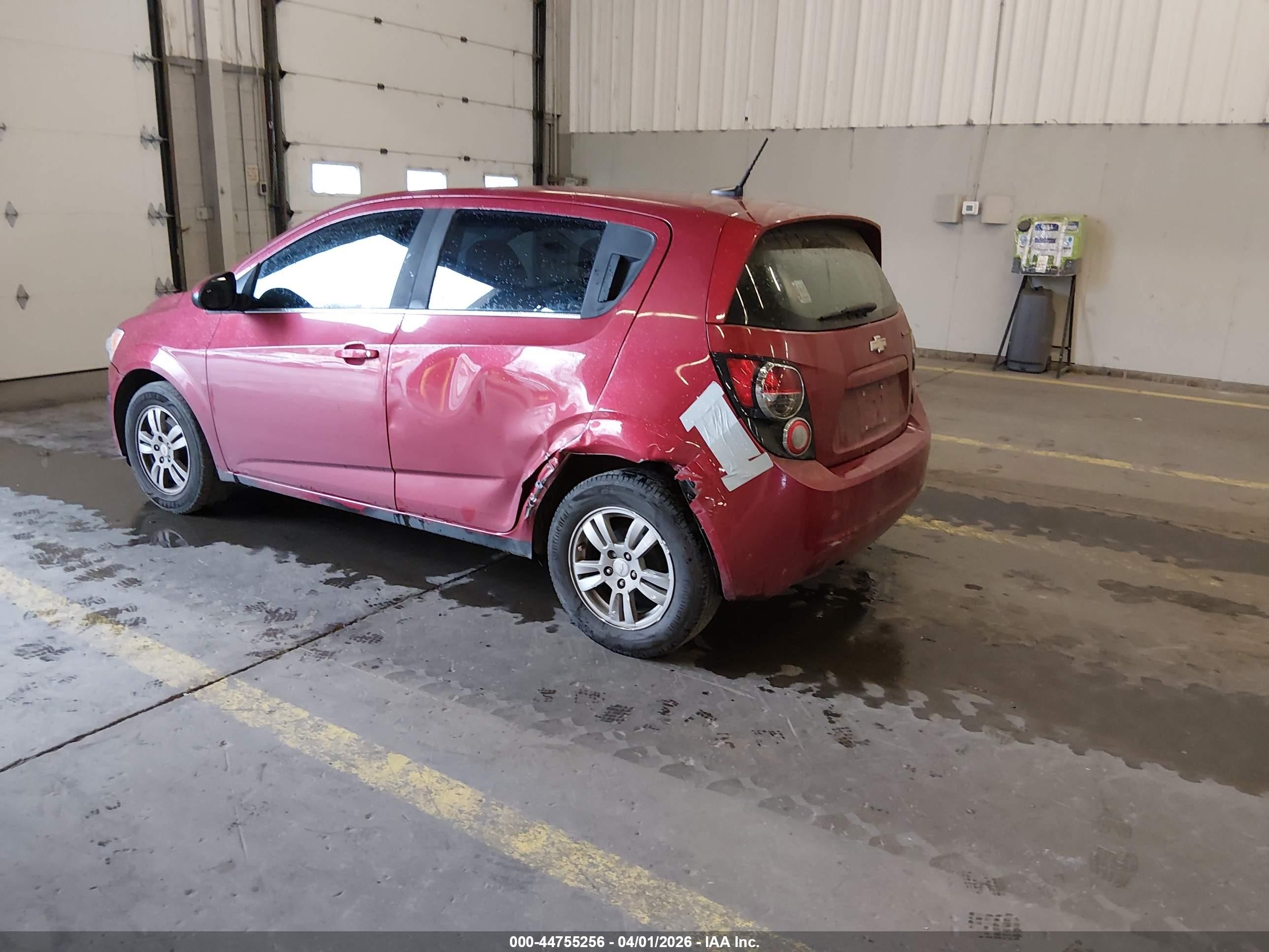 2014 Chevrolet Sonic Lt Auto Burgundy vin: 1G1JC6SBXE4165530
