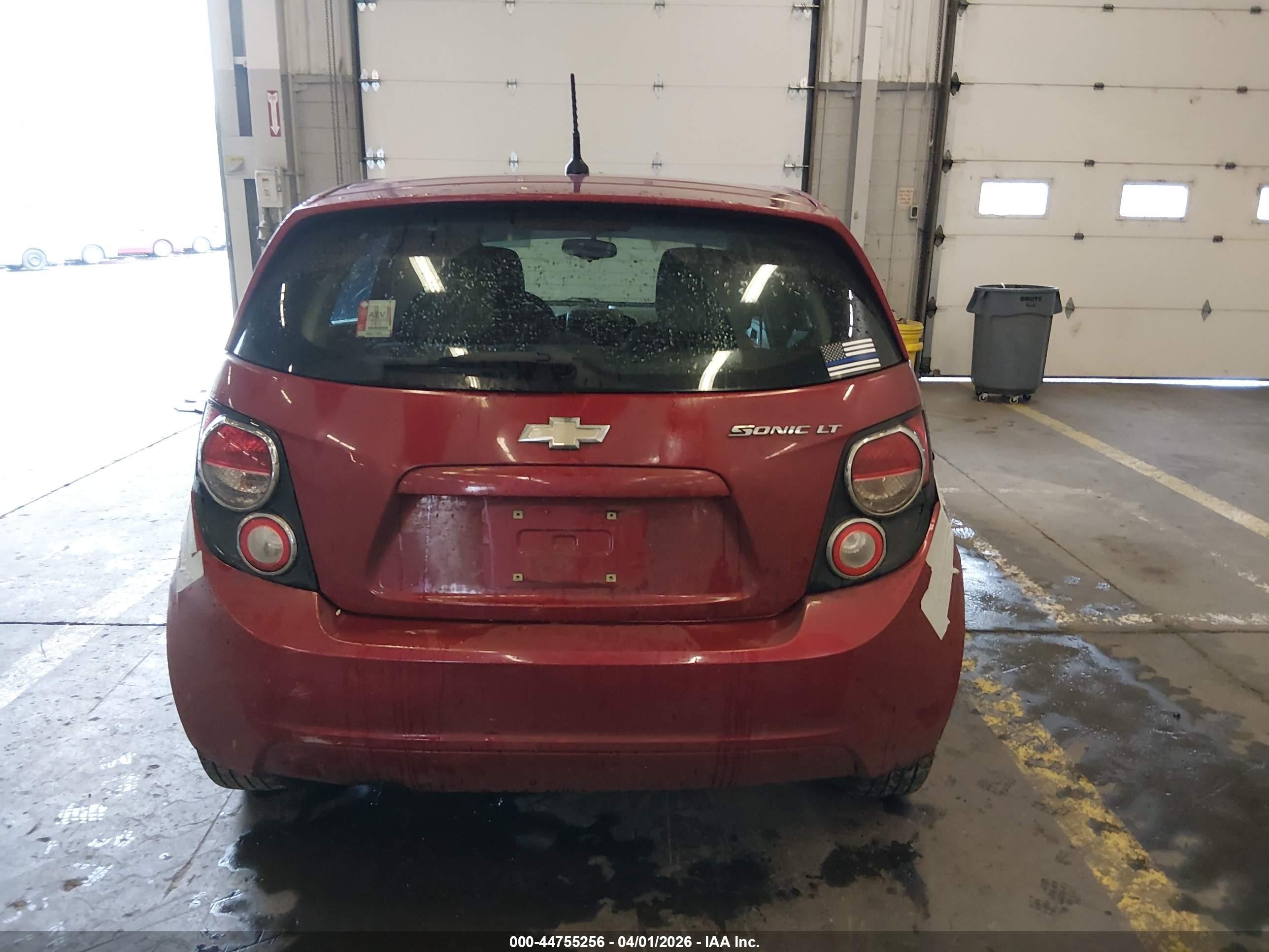 2014 Chevrolet Sonic Lt Auto Burgundy vin: 1G1JC6SBXE4165530