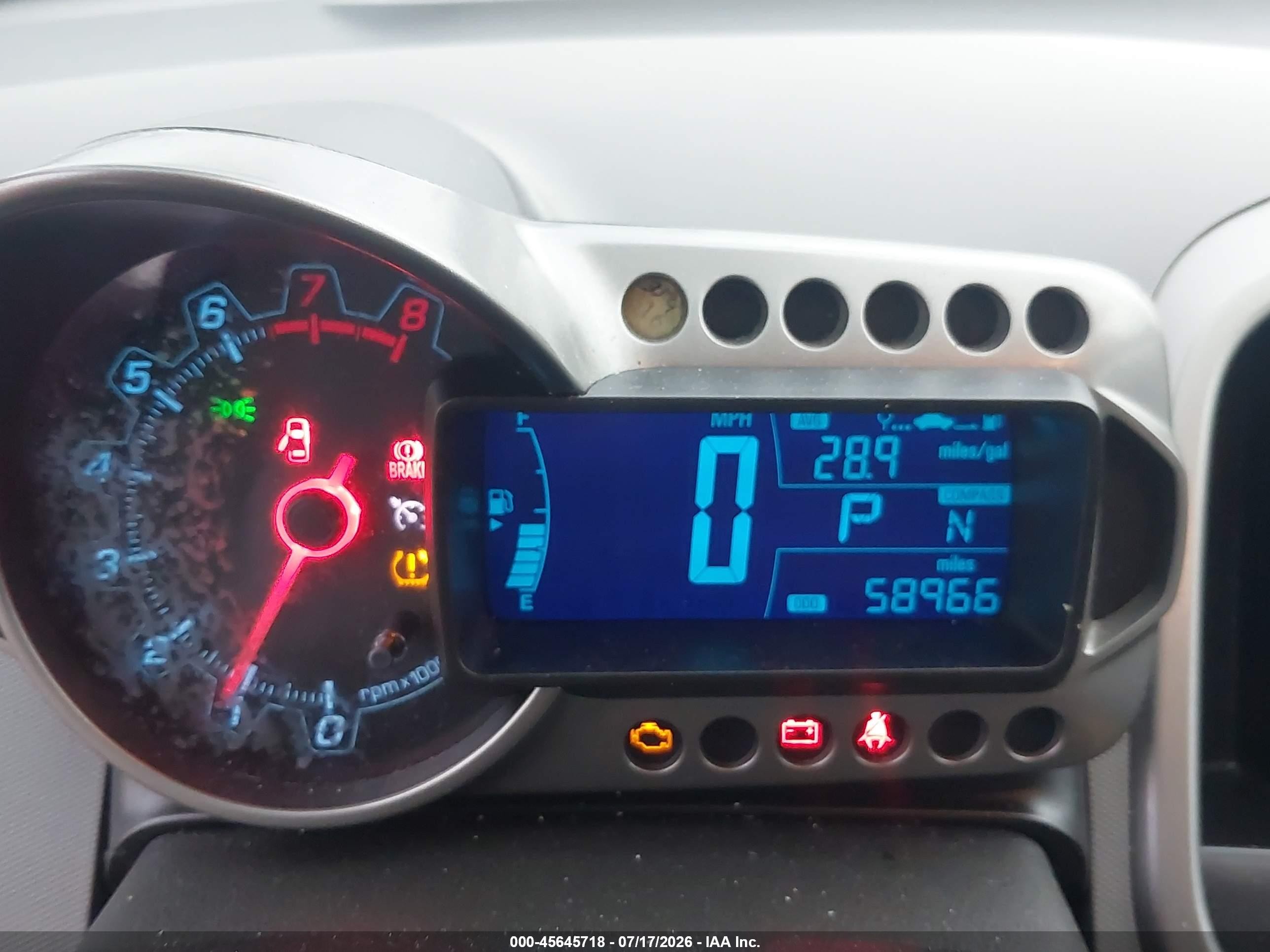 2013 Chevrolet Sonic Lt Auto Синий vin: 1G1JC6SG2D4222443
