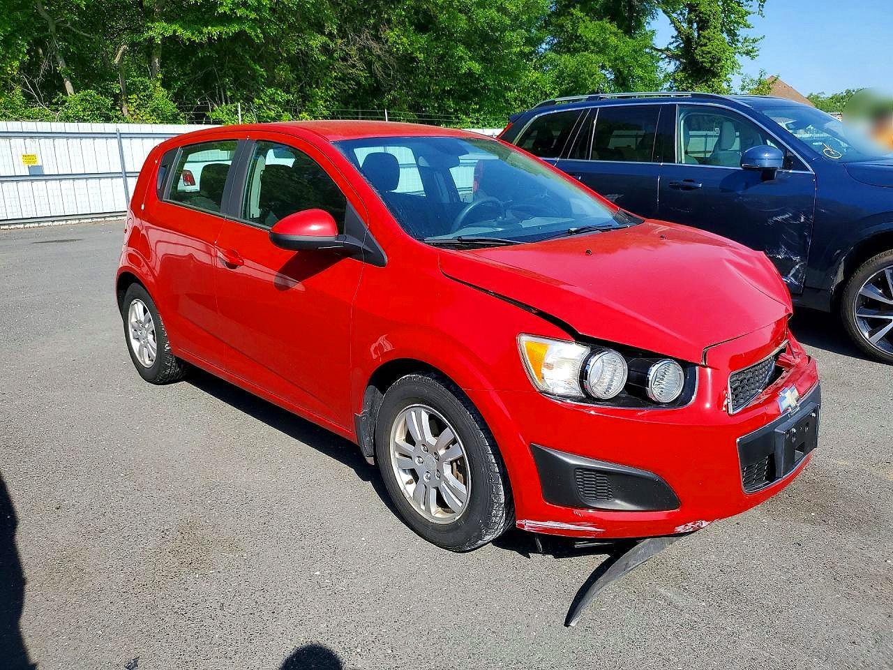 2013 Chevrolet Sonic Lt Red vin: 1G1JC6SG3D4139703