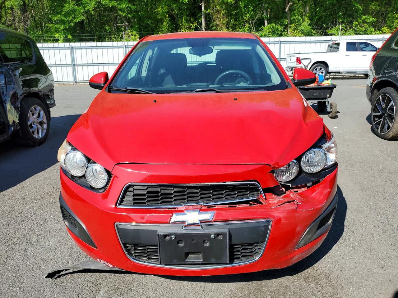2013 Chevrolet Sonic Lt Red vin: 1G1JC6SG3D4139703