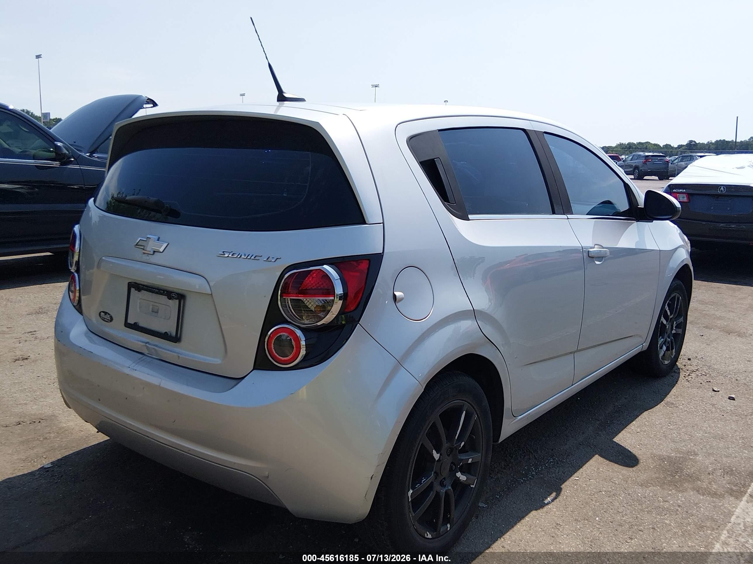2013 Chevrolet Sonic Lt Auto Silver vin: 1G1JC6SG3D4162494
