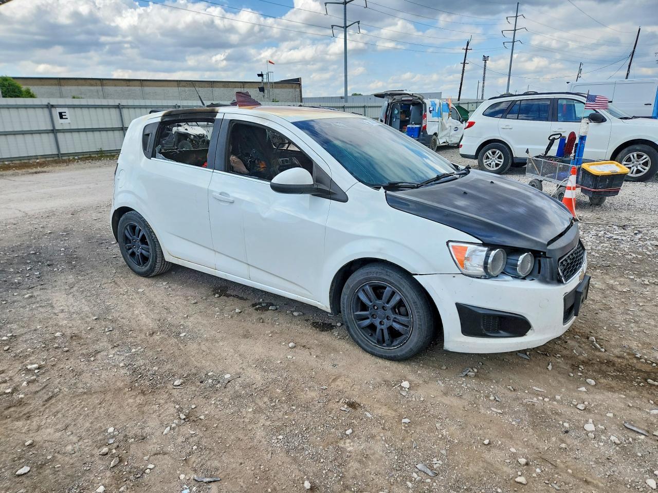 2013 Chevrolet Sonic Lt White vin: 1G1JC6SG5D4207208
