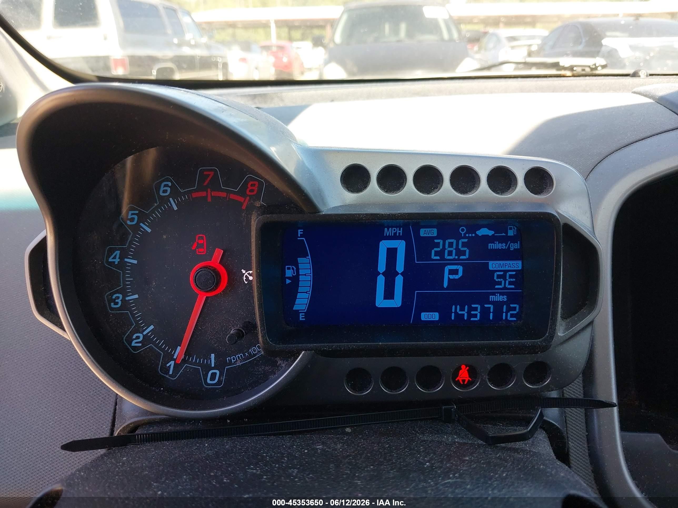 2013 Chevrolet Sonic Lt Auto White vin: 1G1JC6SG5D4233100