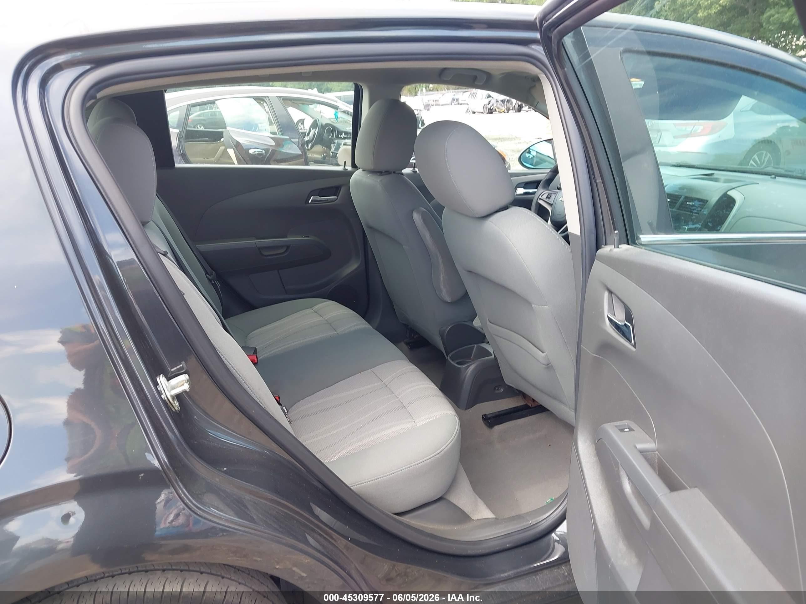 2014 Chevrolet Sonic Lt Auto Black vin: 1G1JC6SG5E4115355