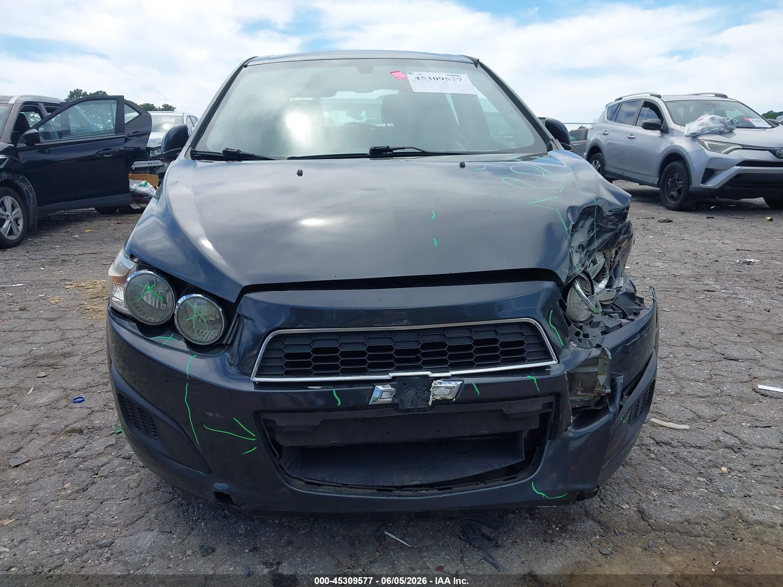 2014 Chevrolet Sonic Lt Auto Black vin: 1G1JC6SG5E4115355