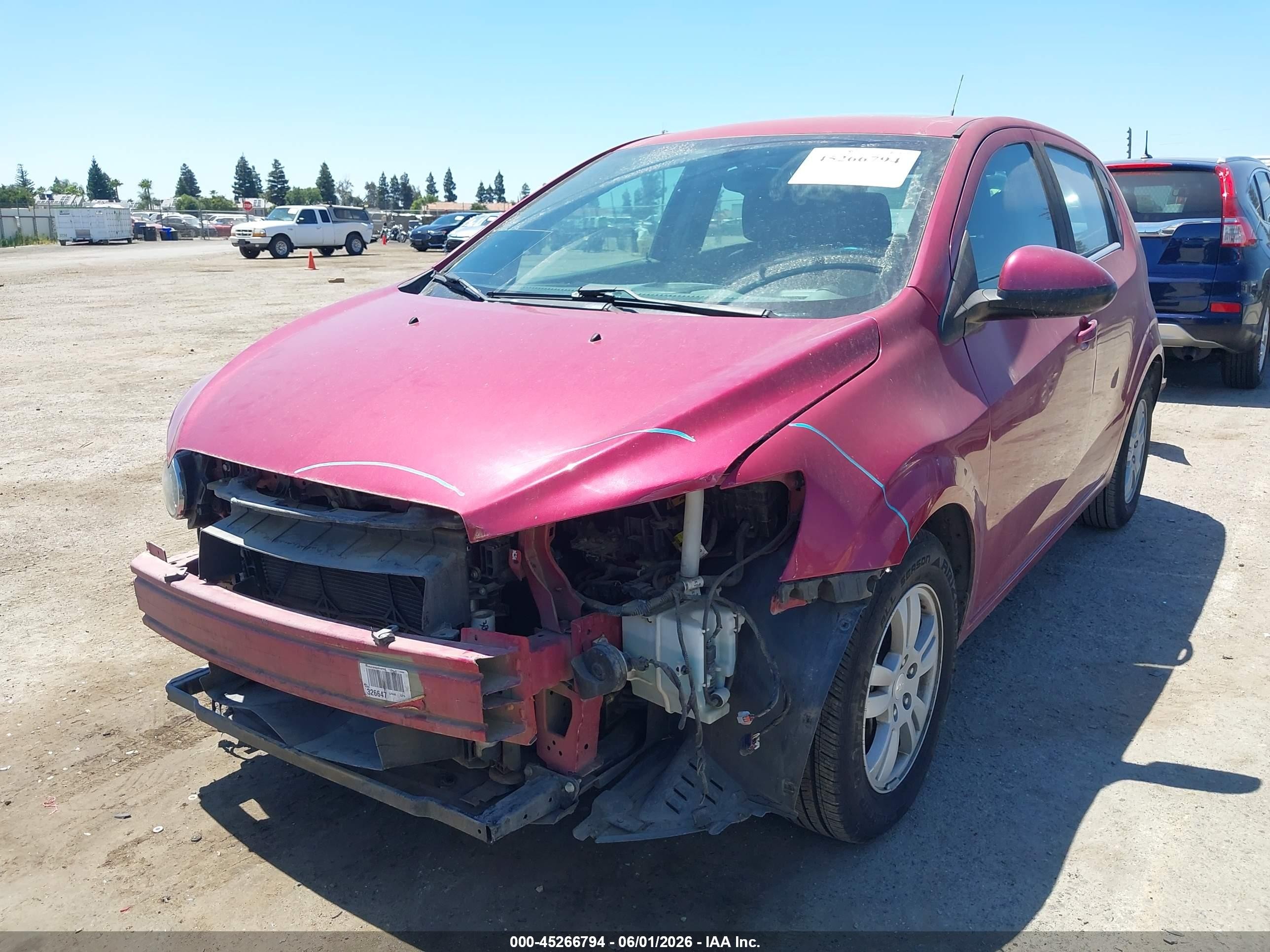 2014 Chevrolet Sonic Lt Auto Pink vin: 1G1JC6SG5E4133063