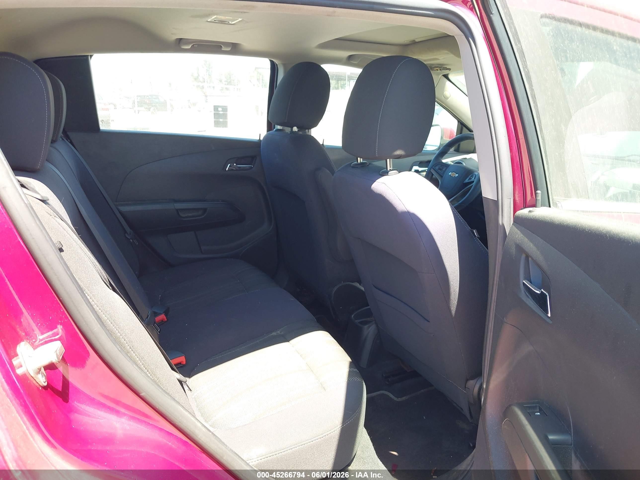 2014 Chevrolet Sonic Lt Auto Pink vin: 1G1JC6SG5E4133063