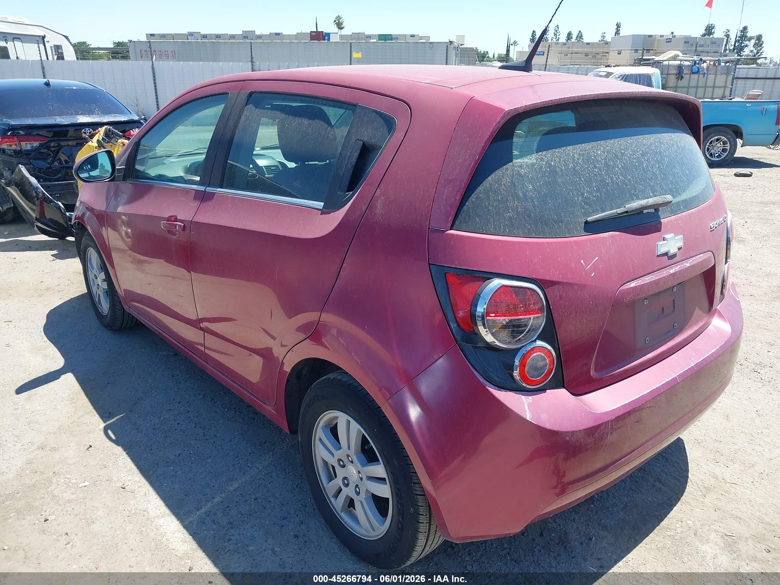 2014 Chevrolet Sonic Lt Auto Pink vin: 1G1JC6SG5E4133063