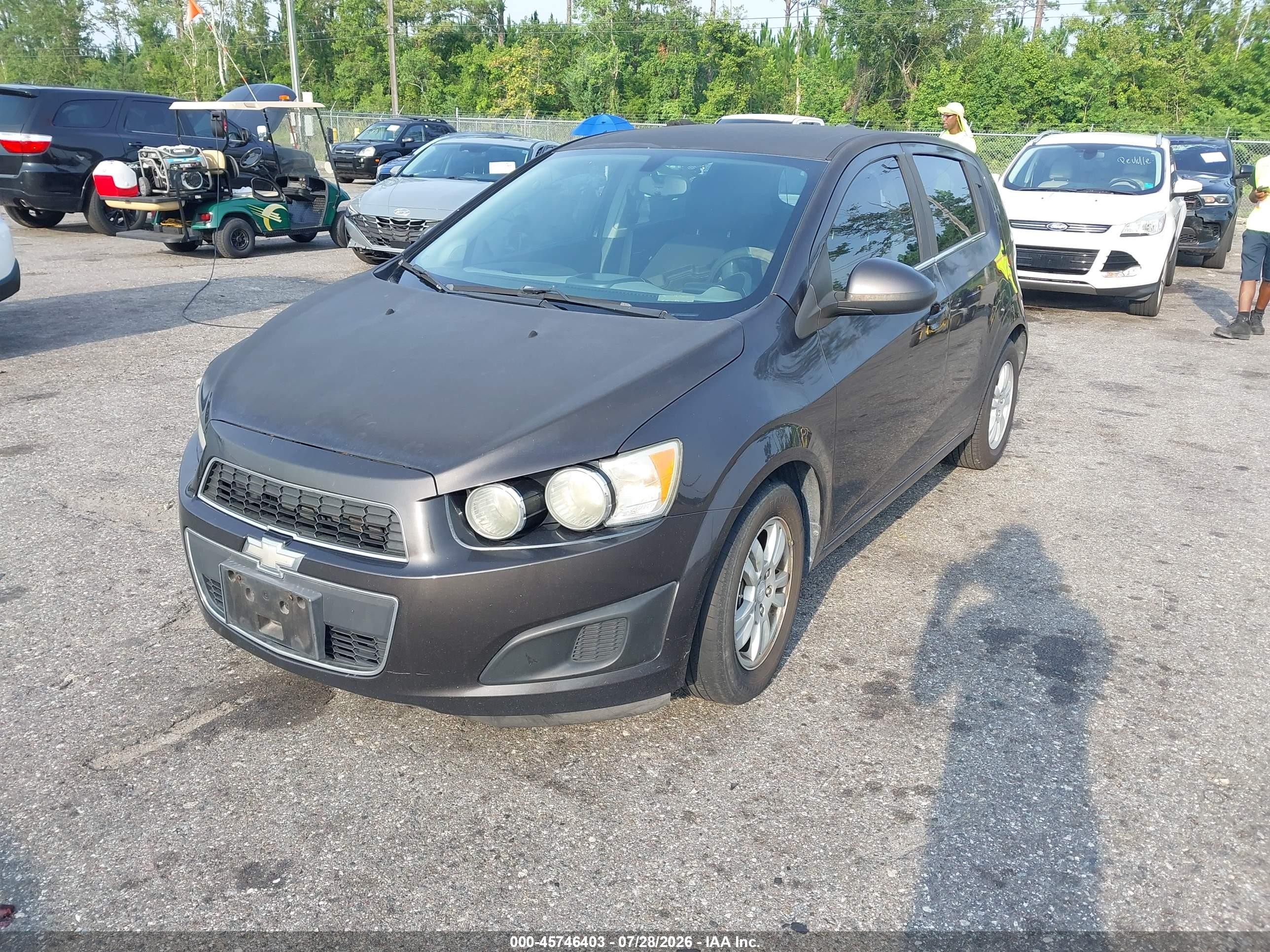 2015 Chevrolet Sonic Lt Auto Black vin: 1G1JC6SG5F4102817