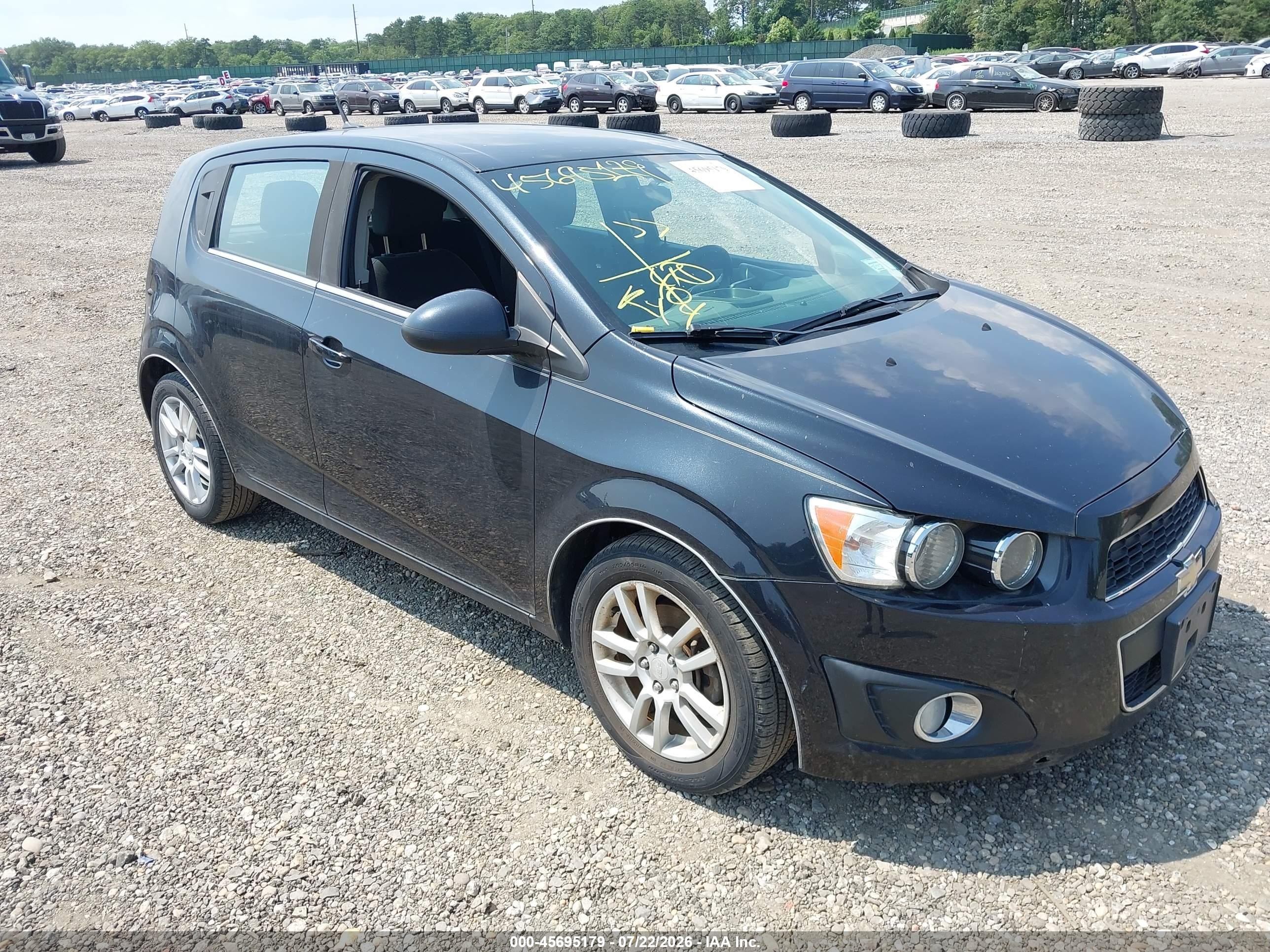2014 Chevrolet Sonic Lt Auto Черный vin: 1G1JC6SG6E4239604