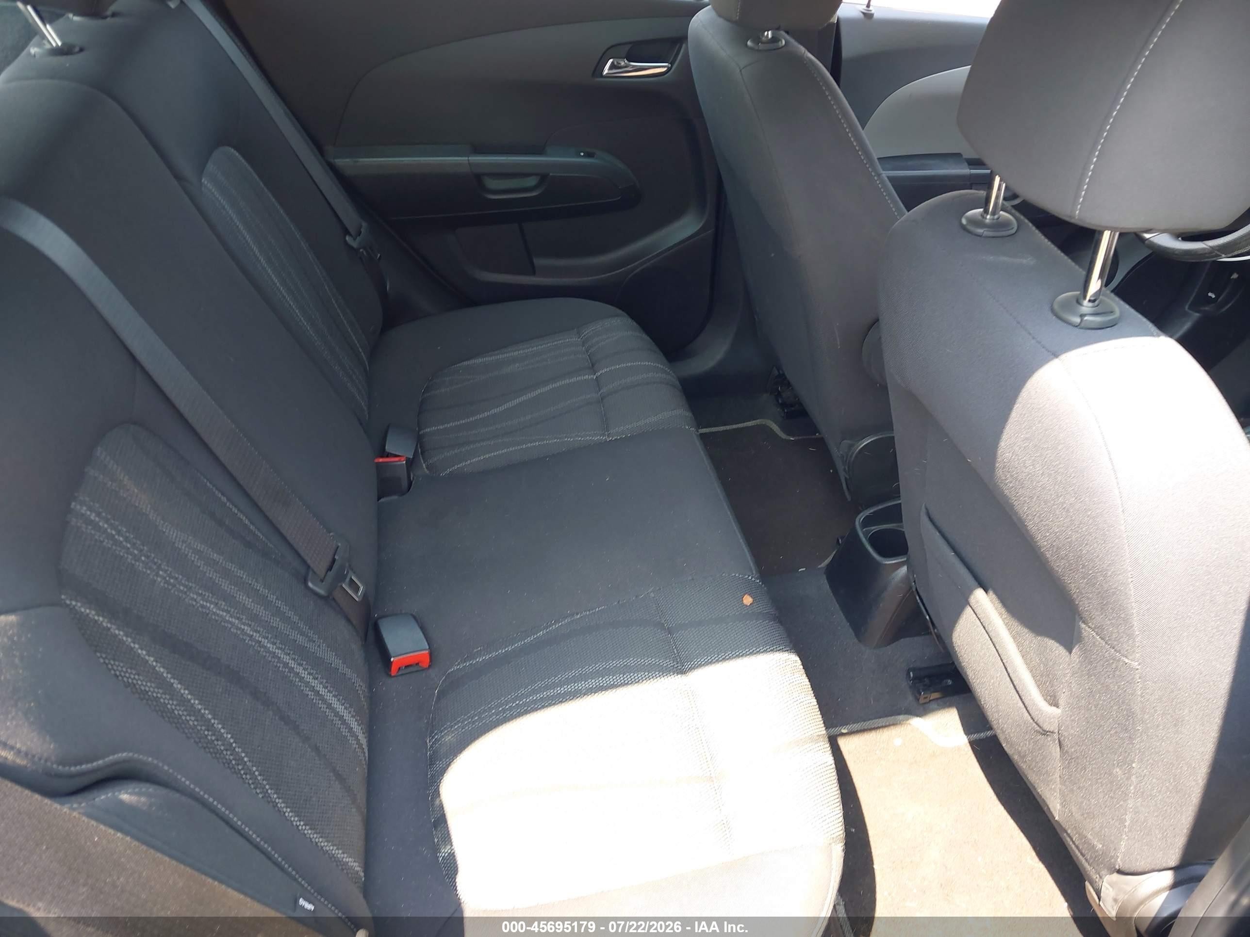 2014 Chevrolet Sonic Lt Auto Black vin: 1G1JC6SG6E4239604