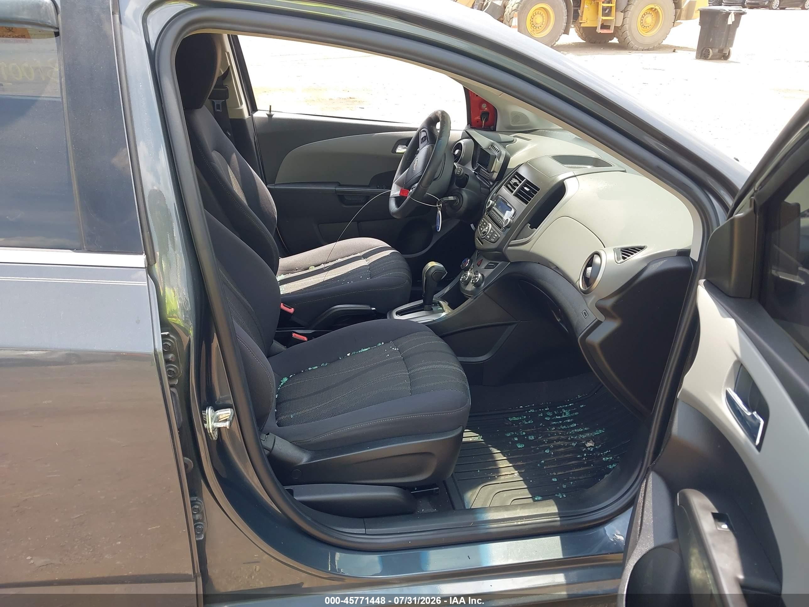 2013 Chevrolet Sonic Lt Auto Gray vin: 1G1JC6SG7D4208585