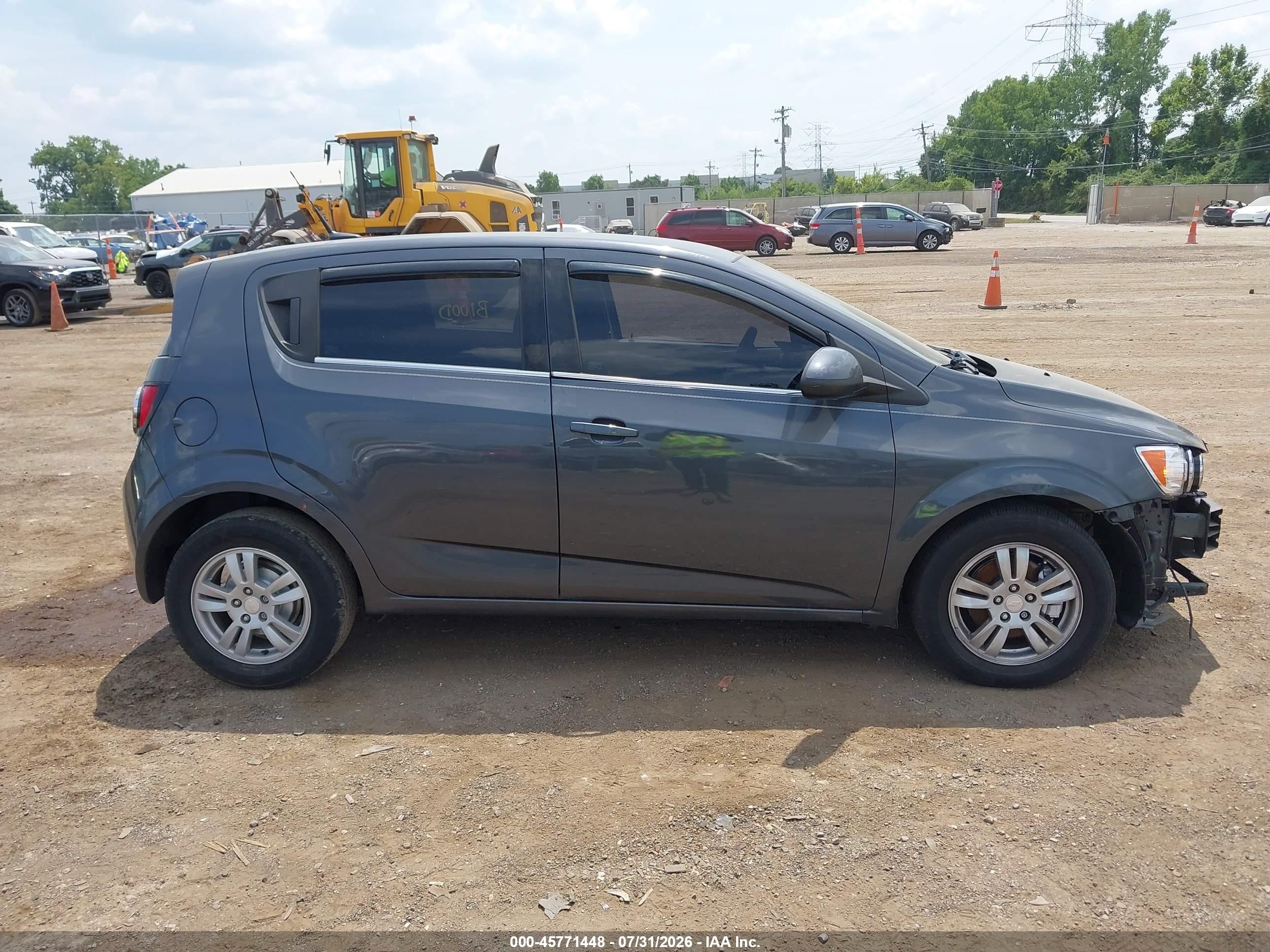 2013 Chevrolet Sonic Lt Auto Gray vin: 1G1JC6SG7D4208585