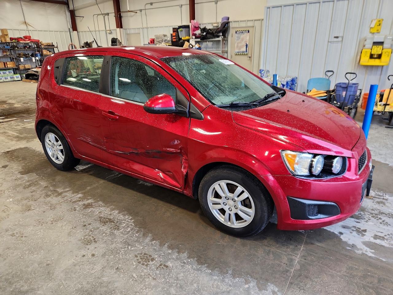 2013 Chevrolet Sonic Lt Red vin: 1G1JC6SG7D4234040