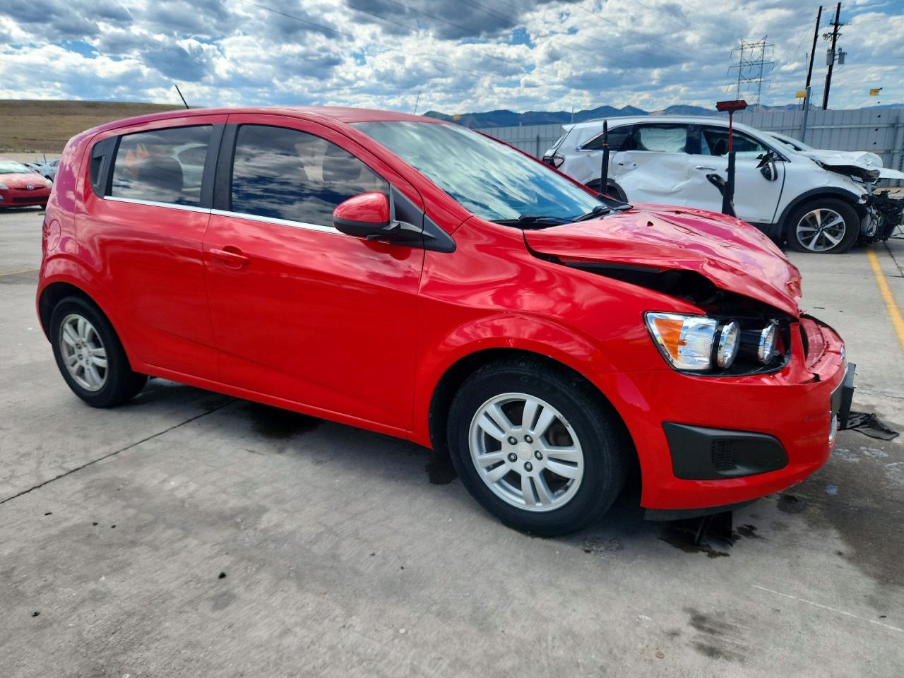 2015 Chevrolet Sonic Lt Red vin: 1G1JC6SG7F4198546