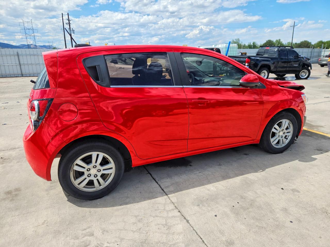 2015 Chevrolet Sonic Lt Red vin: 1G1JC6SG7F4198546