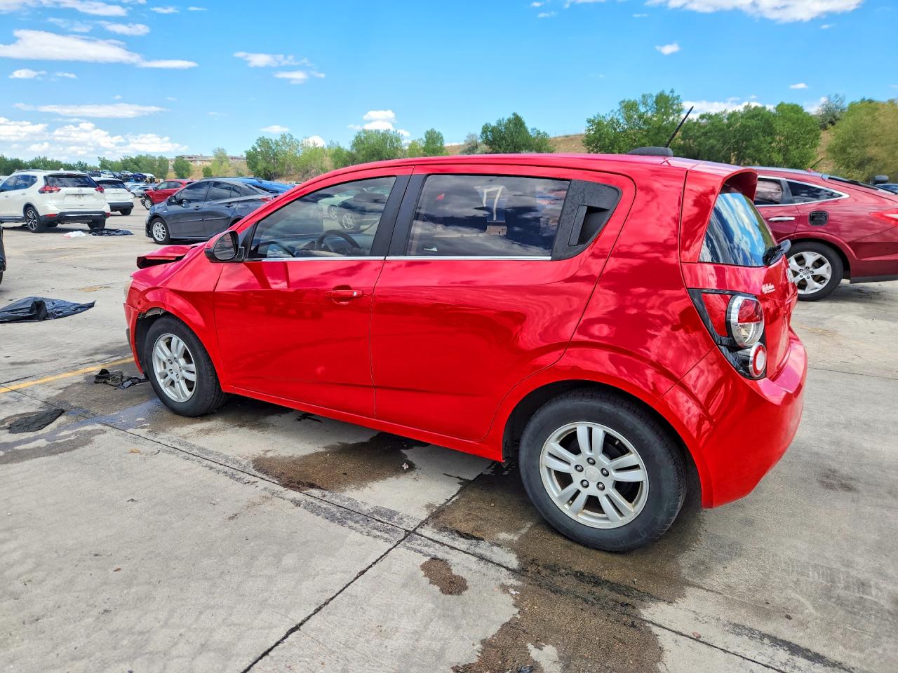 2015 Chevrolet Sonic Lt Red vin: 1G1JC6SG7F4198546