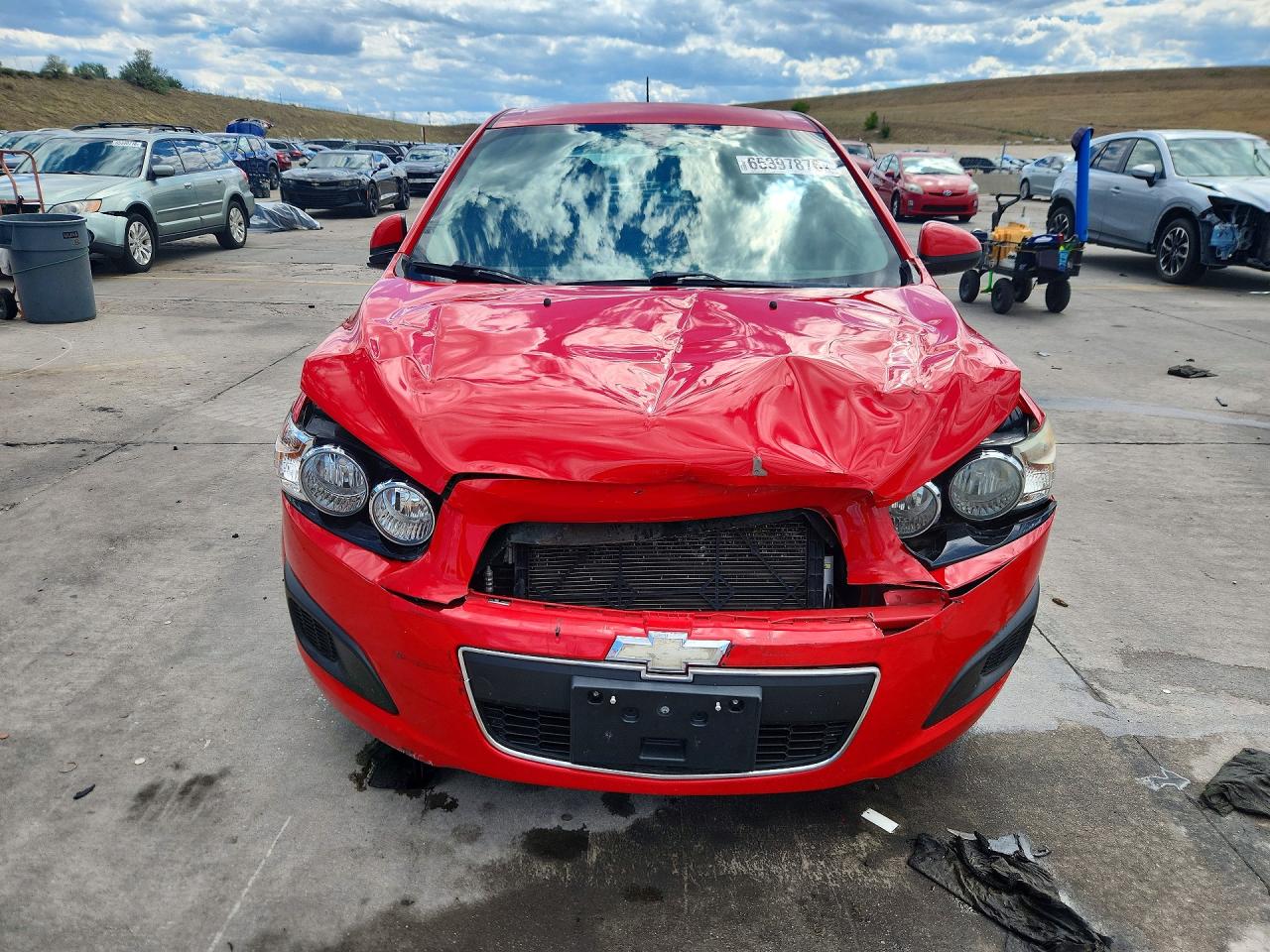2015 Chevrolet Sonic Lt Red vin: 1G1JC6SG7F4198546