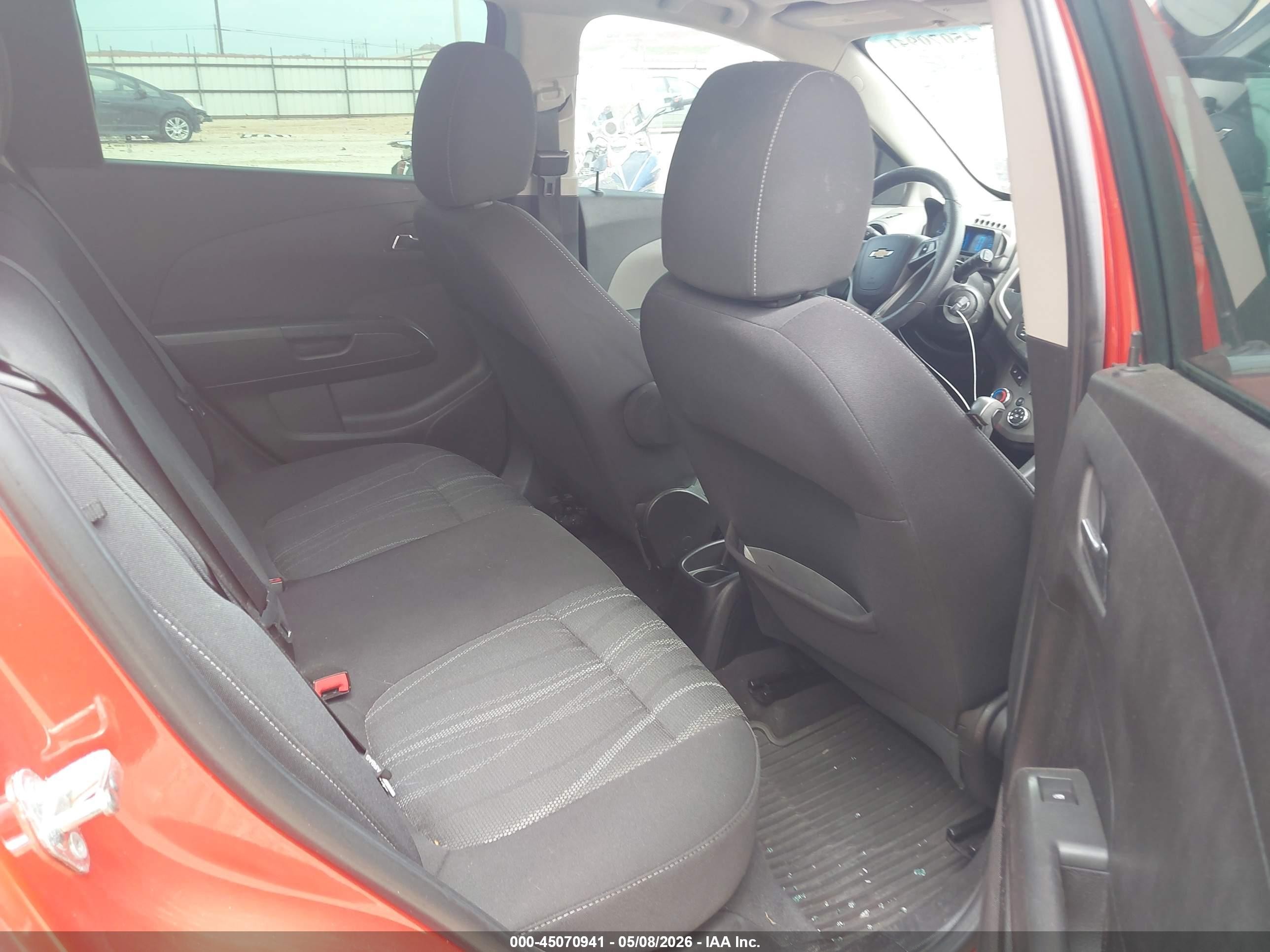2013 Chevrolet Sonic Lt Auto Orange vin: 1G1JC6SG8D4124016