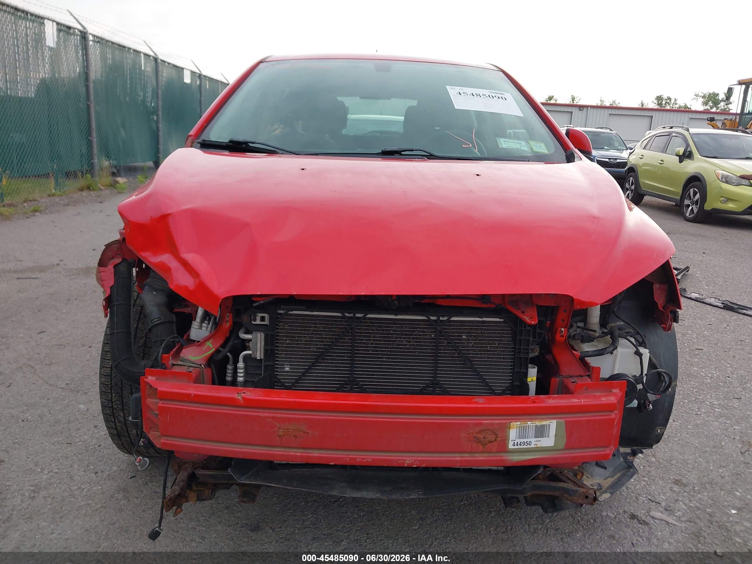 2015 Chevrolet Sonic Lt Auto Red vin: 1G1JC6SG9F4106644