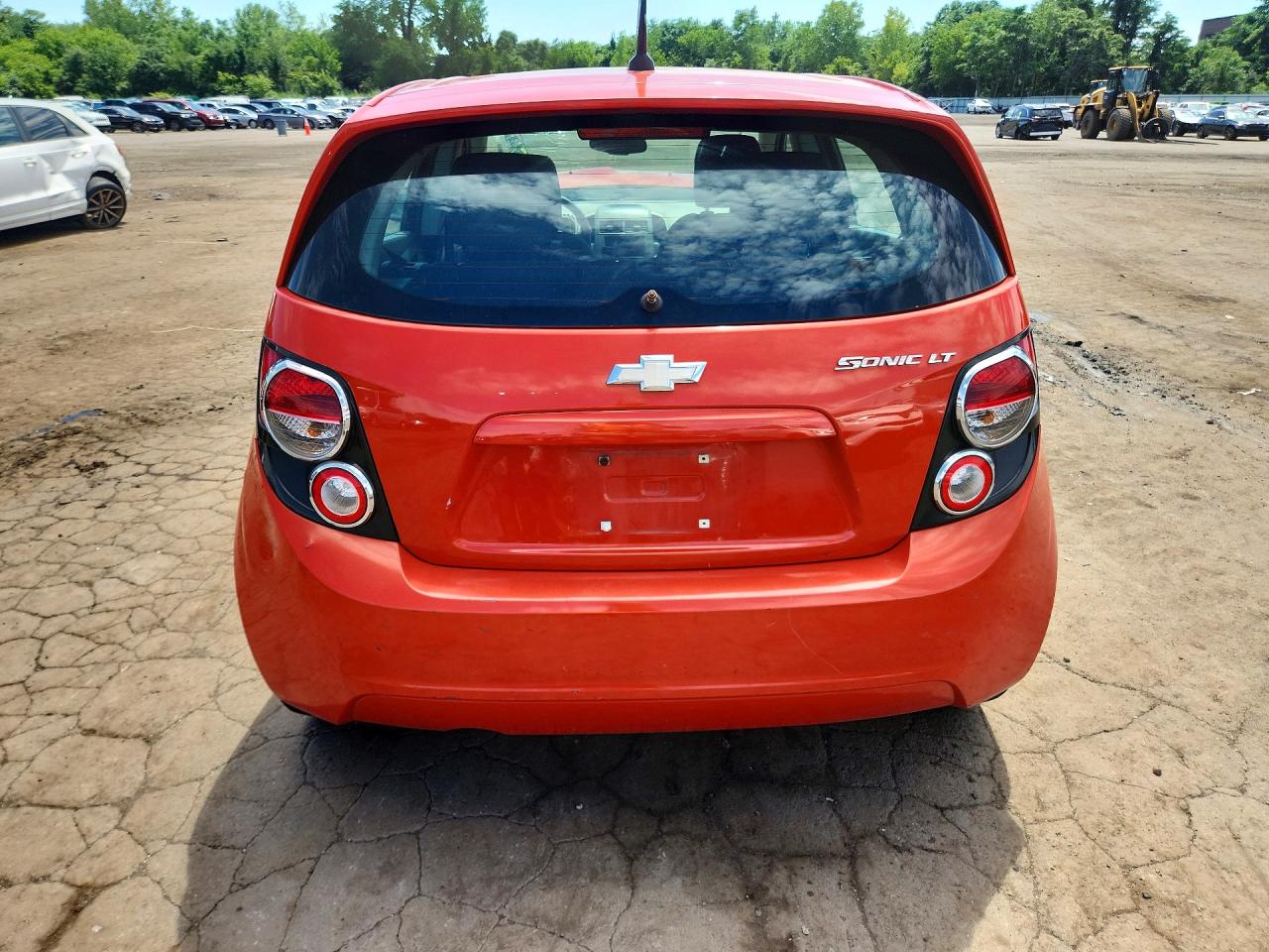 2013 Chevrolet Sonic Lt Orange vin: 1G1JC6SGXD4228409