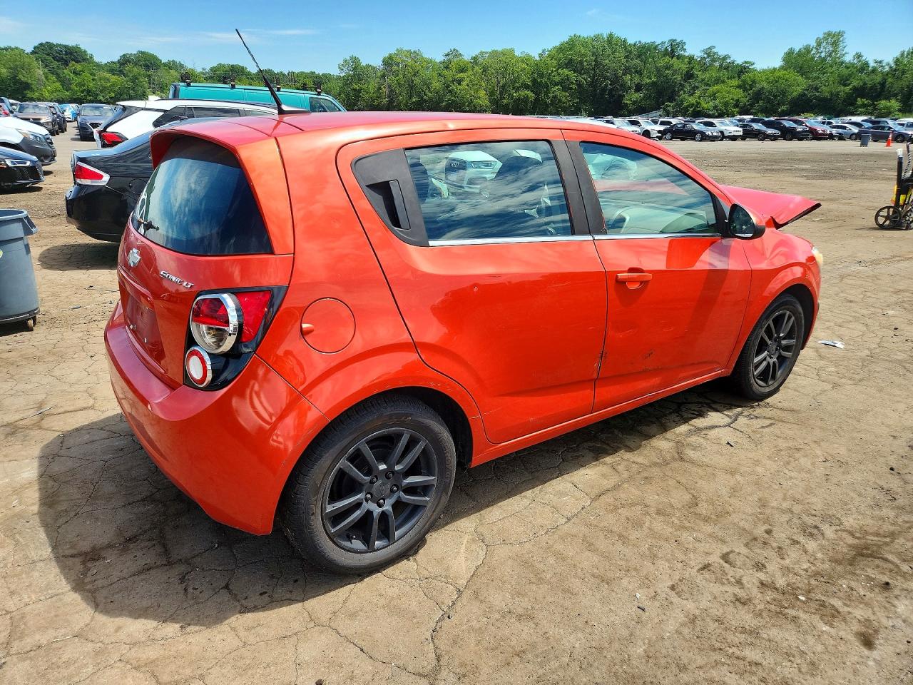 2013 Chevrolet Sonic Lt Orange vin: 1G1JC6SGXD4228409