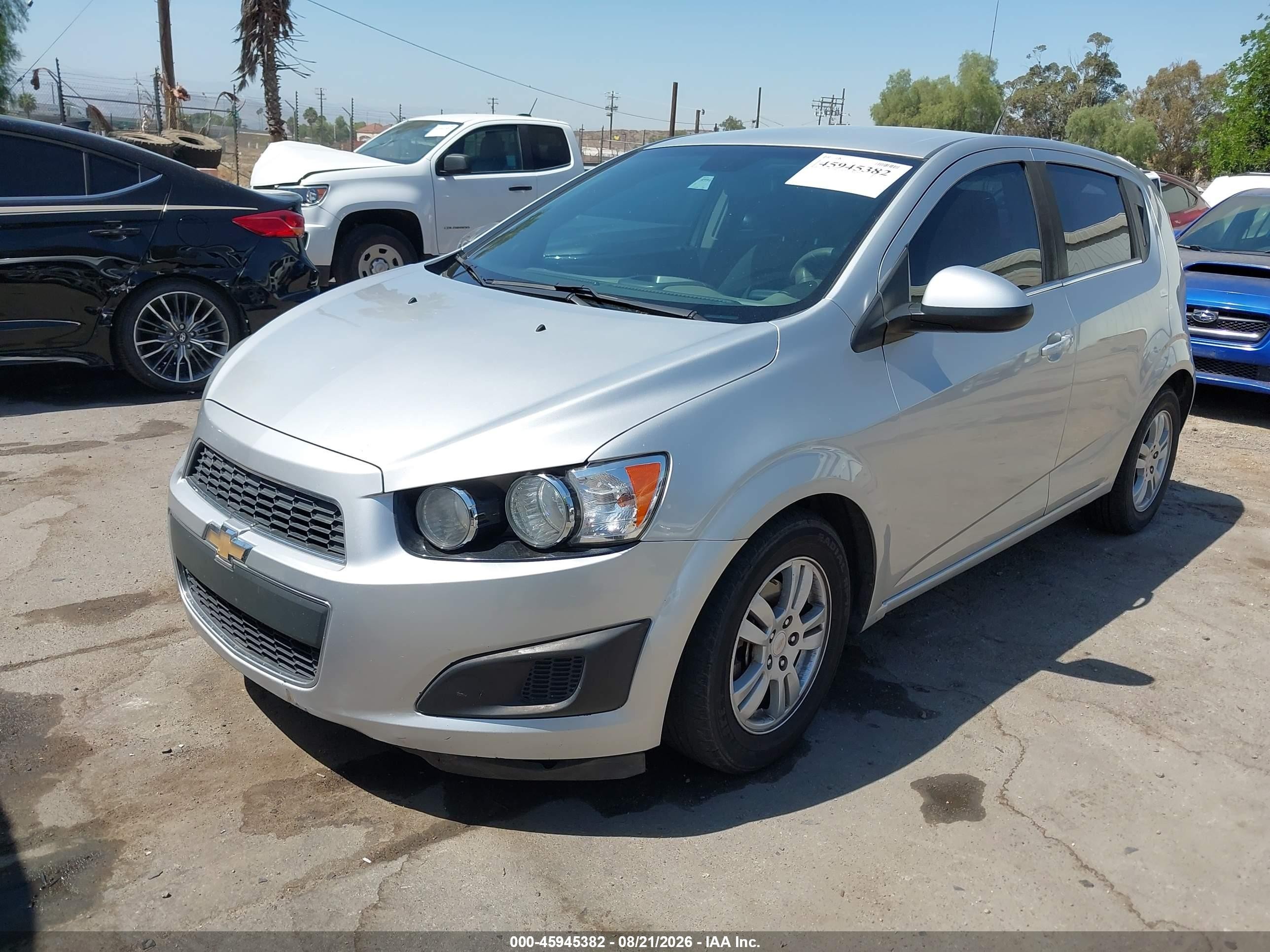 2012 Chevrolet Sonic 2lt Silver vin: 1G1JC6SH0C4117990