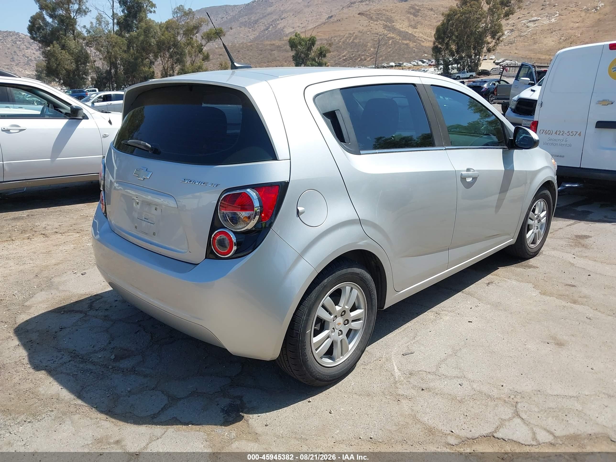 2012 Chevrolet Sonic 2lt Silver vin: 1G1JC6SH0C4117990