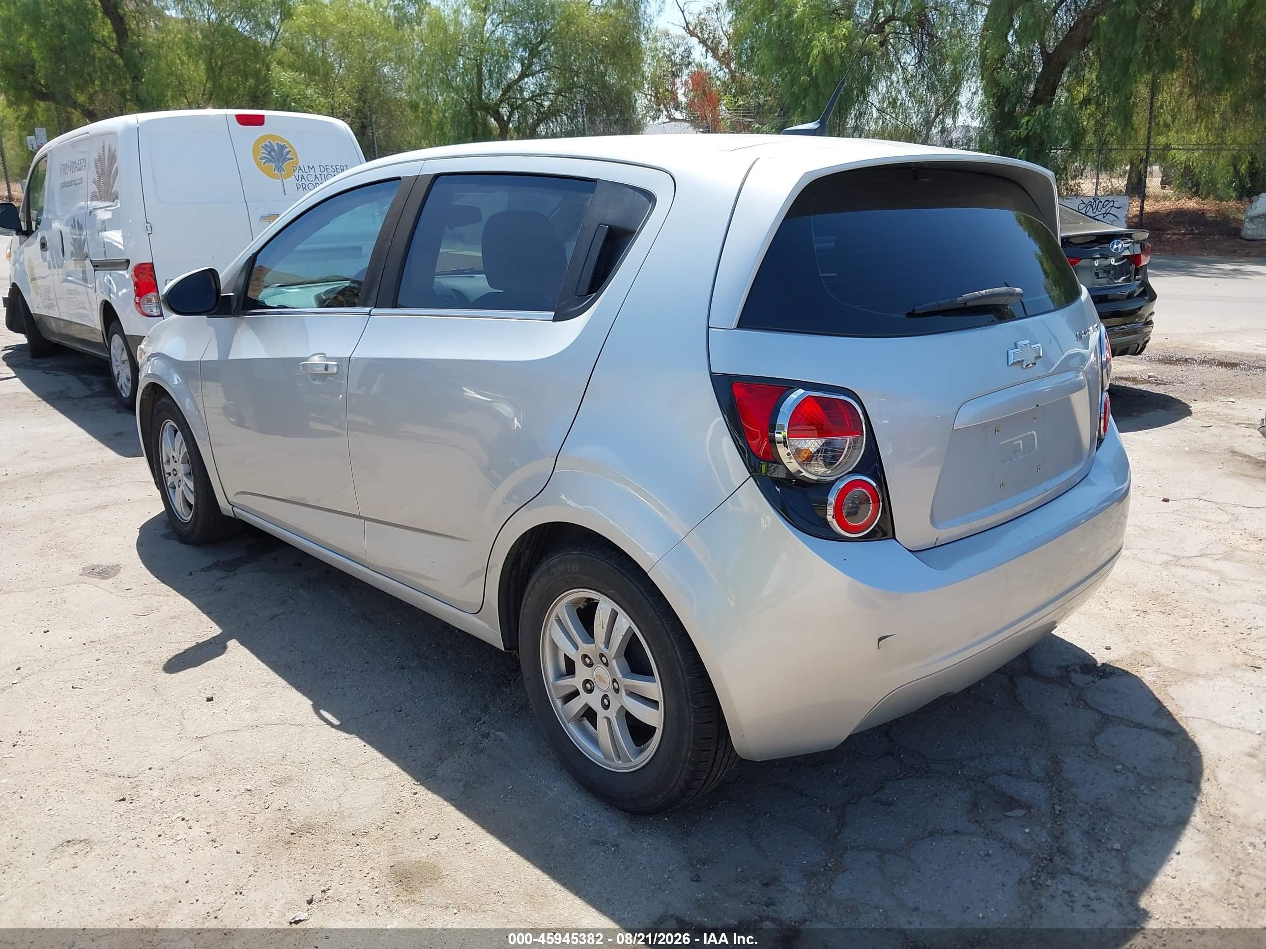 2012 Chevrolet Sonic 2lt Silver vin: 1G1JC6SH0C4117990