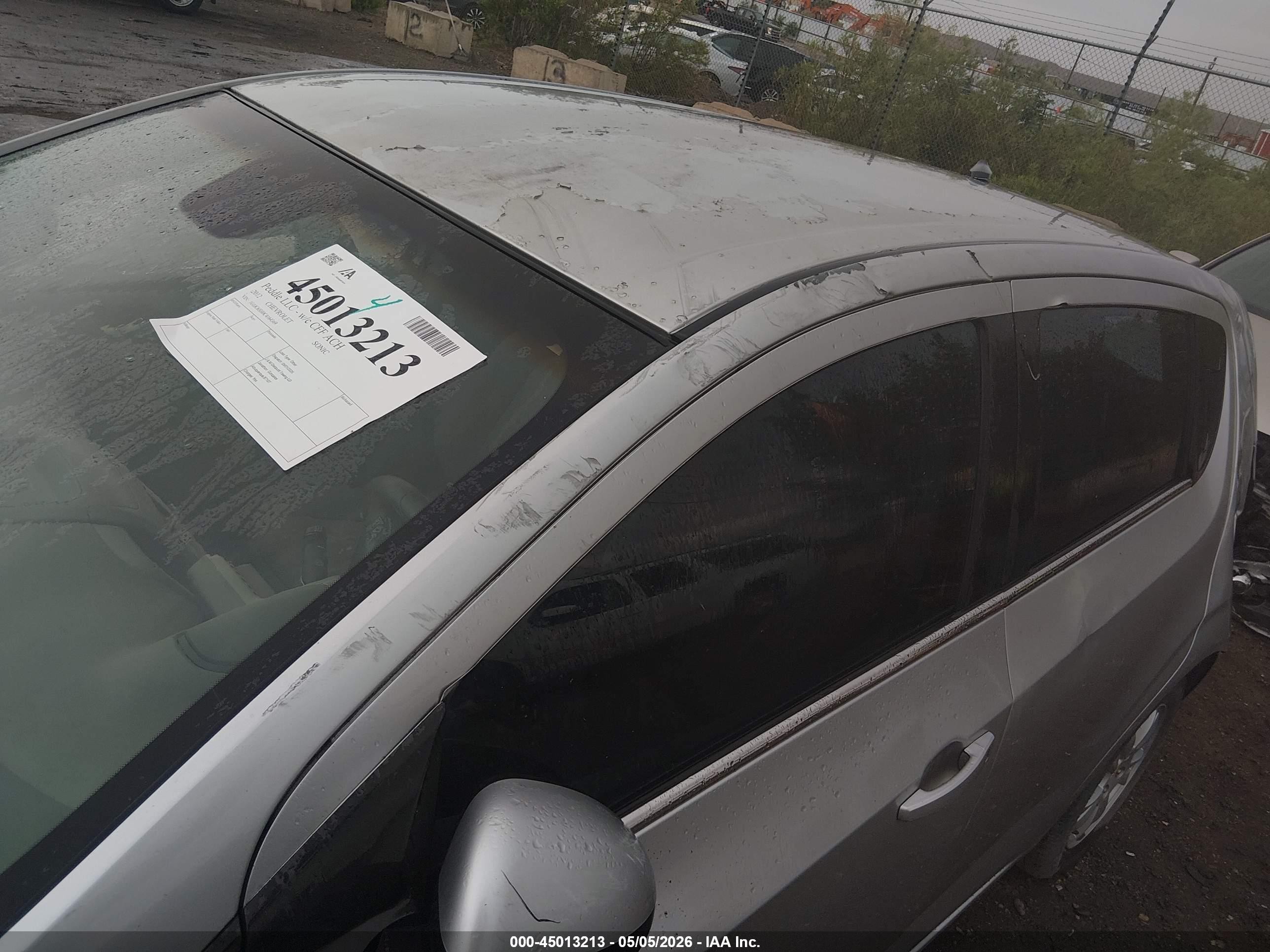 2012 Chevrolet Sonic 2lt Silver vin: 1G1JC6SH0C4164369