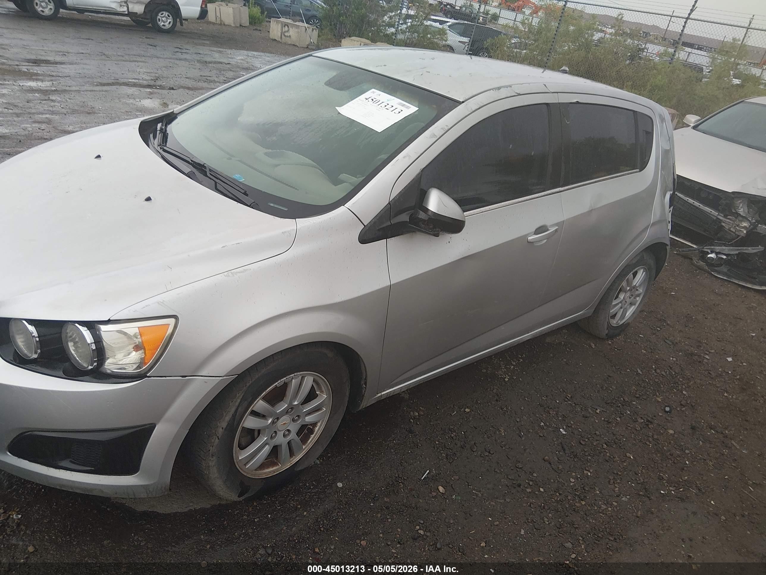 2012 Chevrolet Sonic 2lt Silver vin: 1G1JC6SH0C4164369