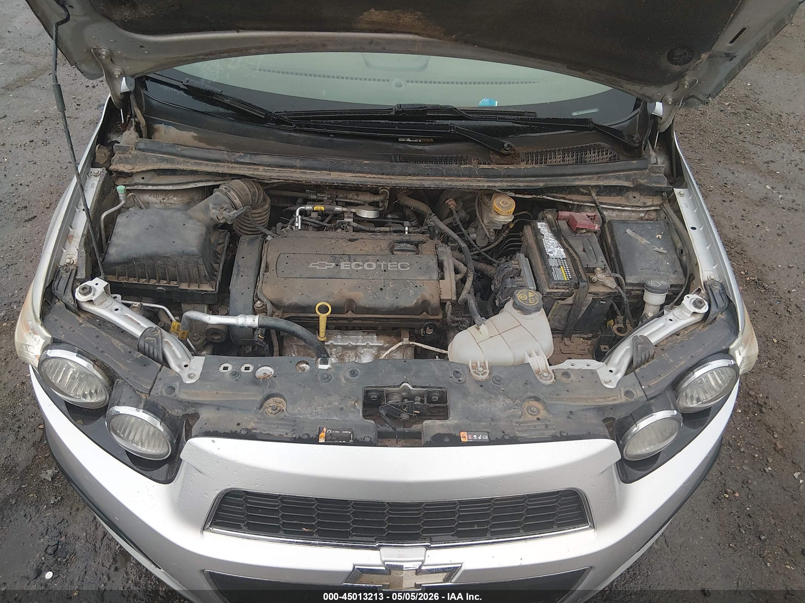 2012 Chevrolet Sonic 2lt Silver vin: 1G1JC6SH0C4164369