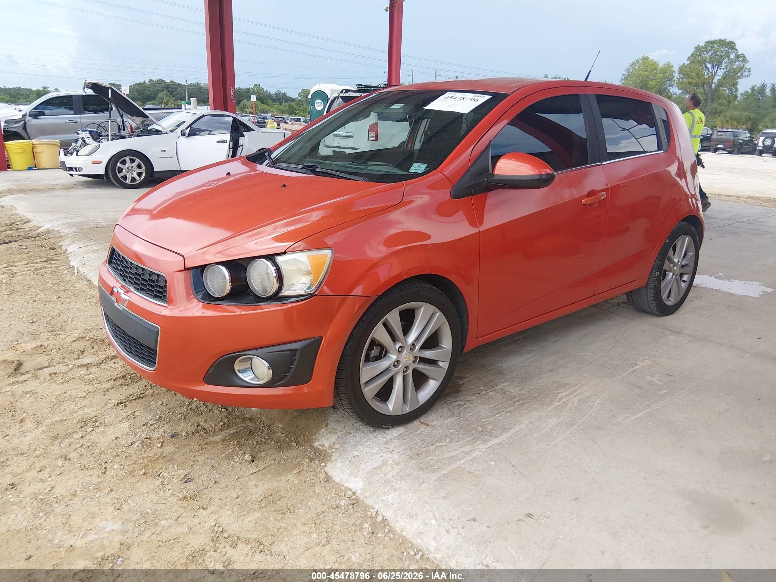 2012 Chevrolet Sonic 2lt Orange vin: 1G1JC6SH0C4191099