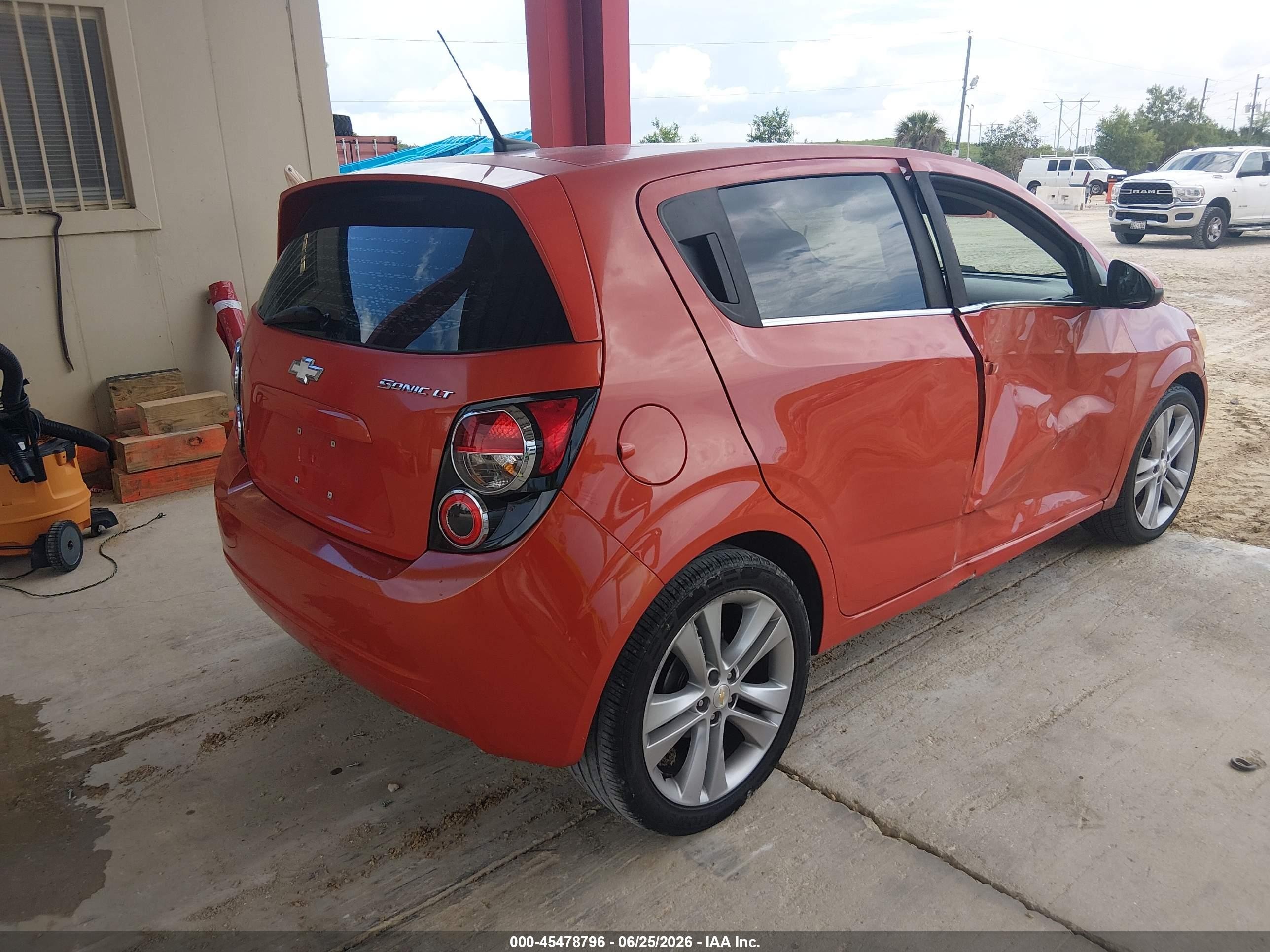2012 Chevrolet Sonic 2lt Orange vin: 1G1JC6SH0C4191099