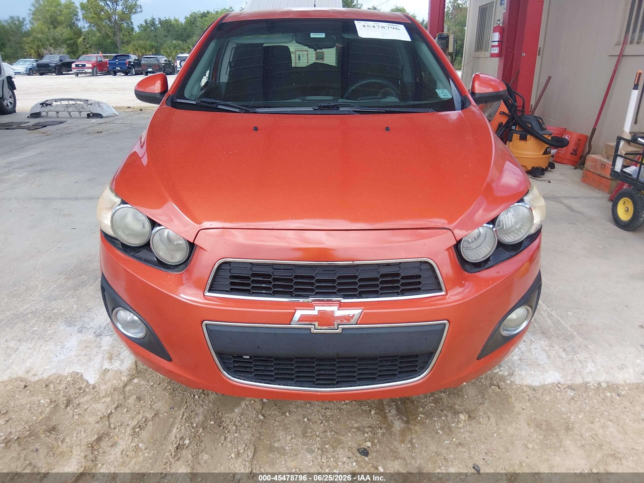2012 Chevrolet Sonic 2lt Orange vin: 1G1JC6SH0C4191099
