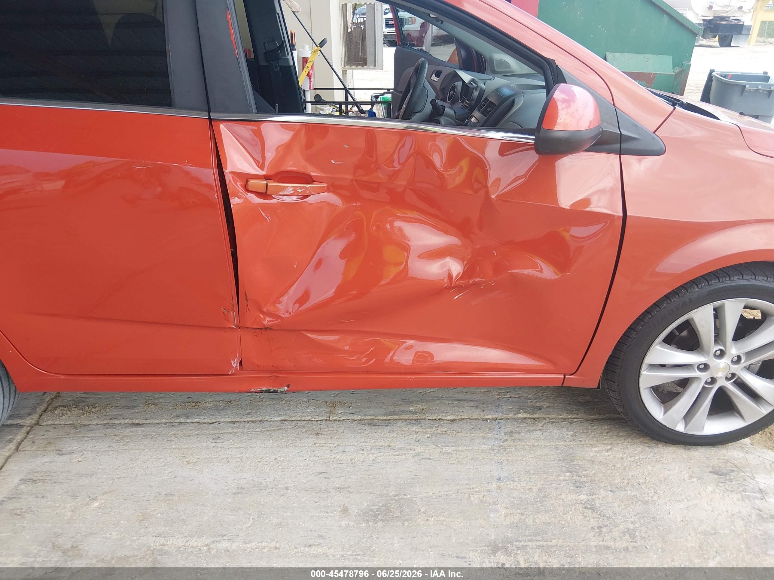 2012 Chevrolet Sonic 2lt Orange vin: 1G1JC6SH0C4191099