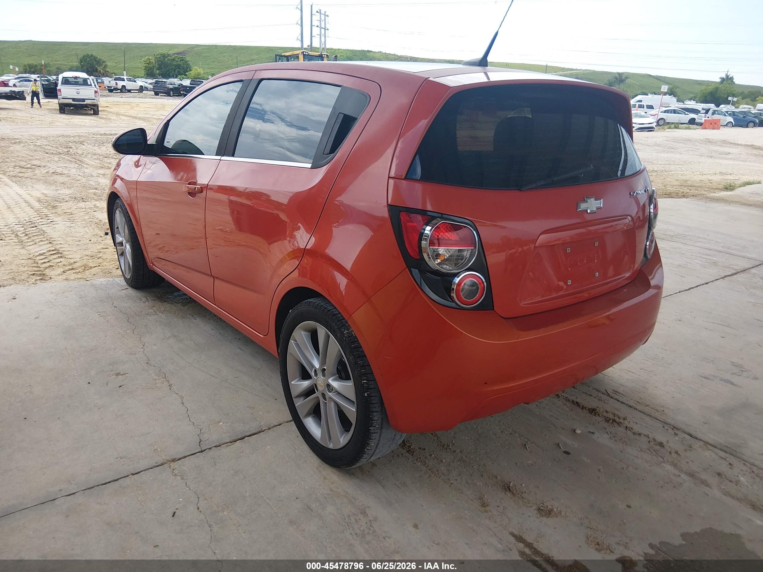 2012 Chevrolet Sonic 2lt Orange vin: 1G1JC6SH0C4191099