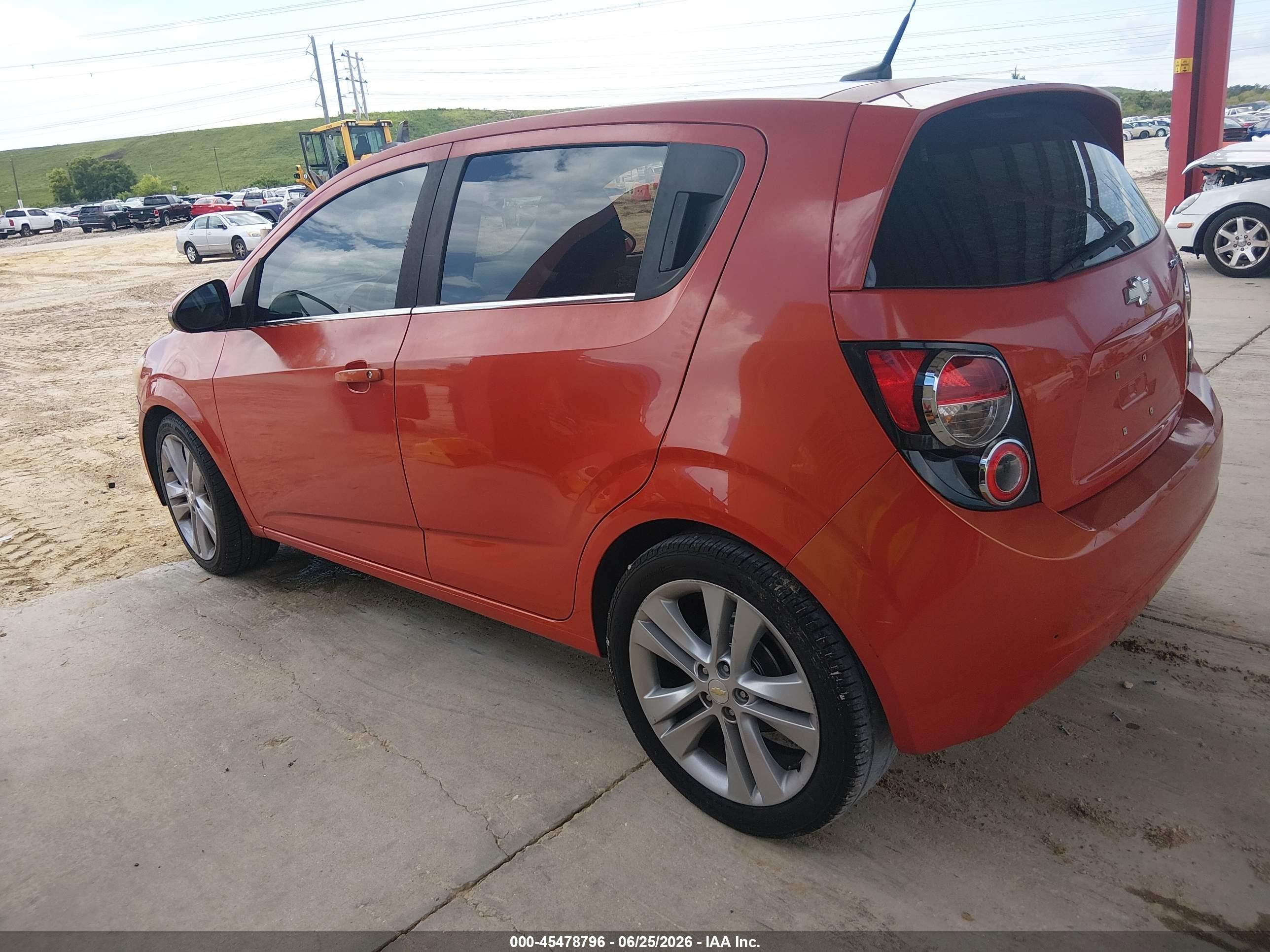 2012 Chevrolet Sonic 2lt Orange vin: 1G1JC6SH0C4191099