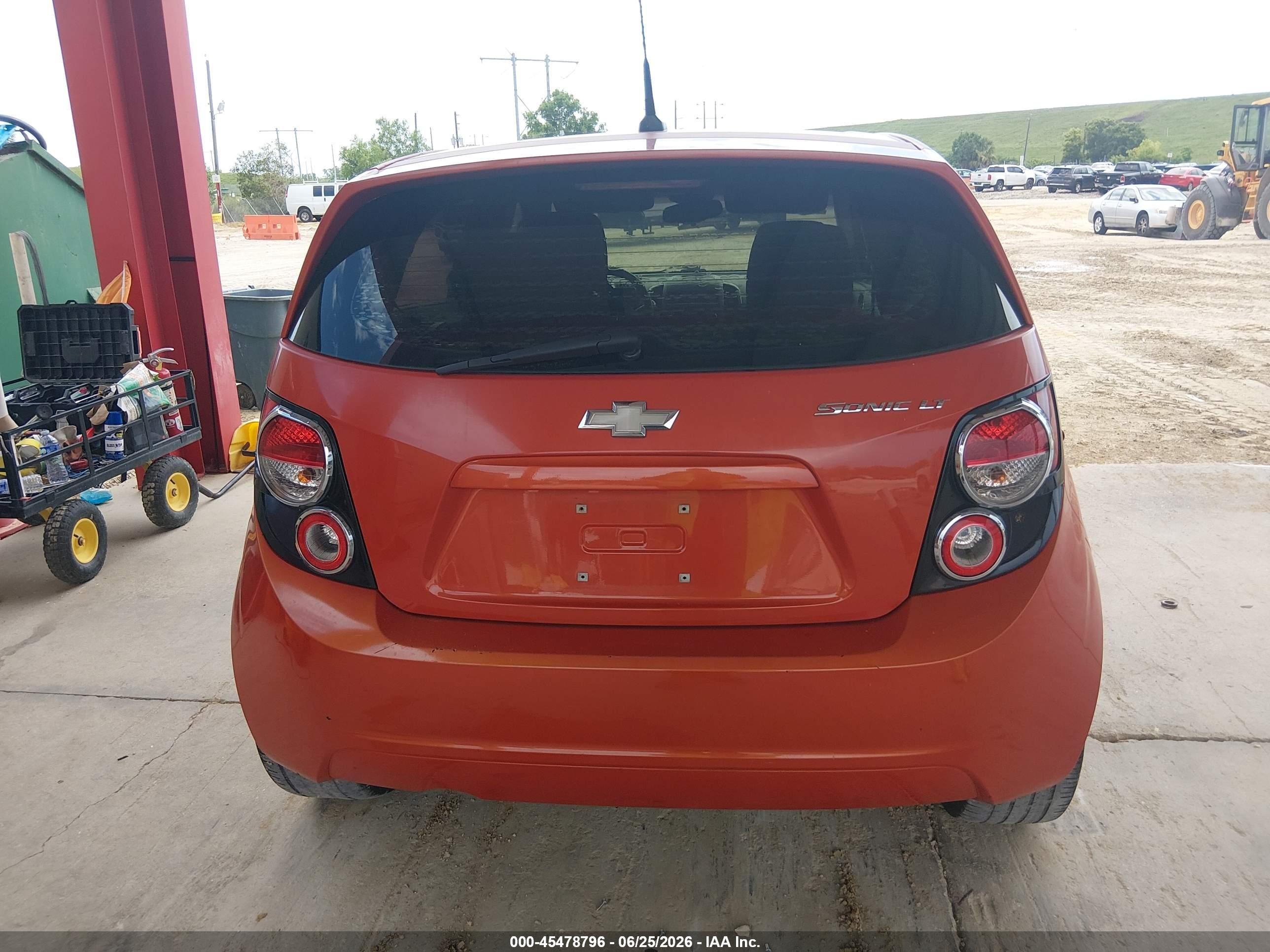 2012 Chevrolet Sonic 2lt Orange vin: 1G1JC6SH0C4191099