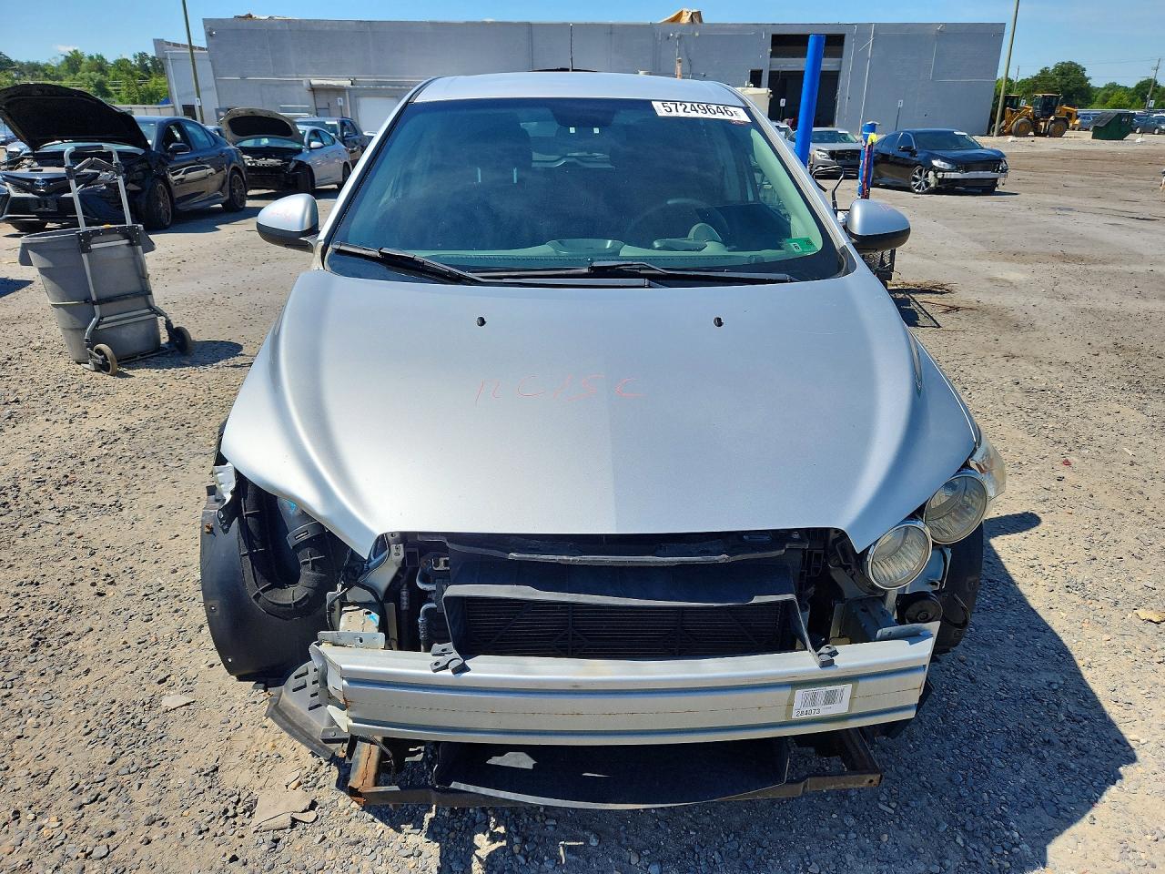 2013 Chevrolet Sonic Lt Silver vin: 1G1JC6SH0D4248645