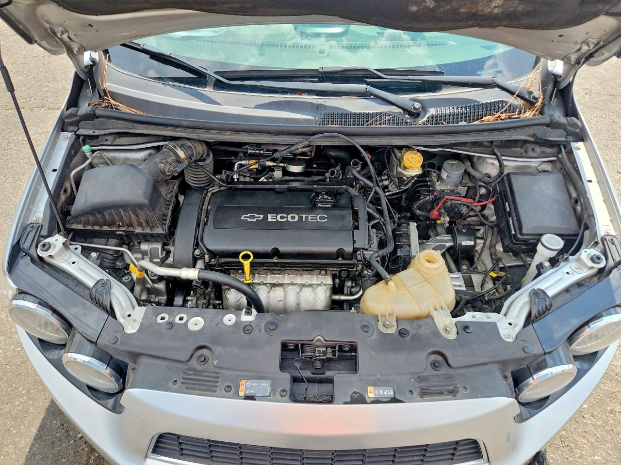 2014 Chevrolet Sonic Lt Silver vin: 1G1JC6SH0E4136722