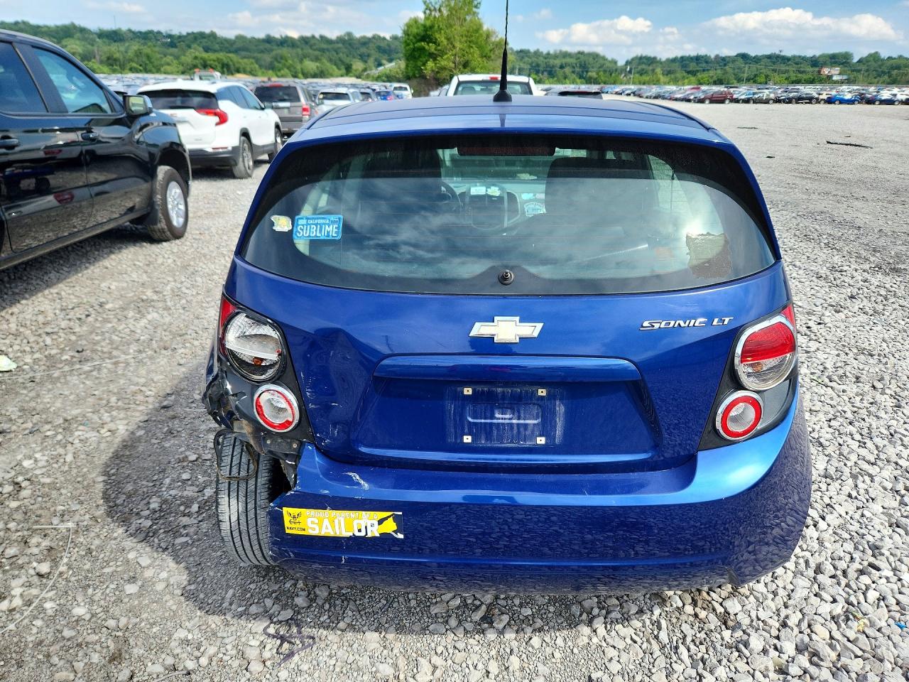 2014 Chevrolet Sonic Lt Blue vin: 1G1JC6SH0E4179764