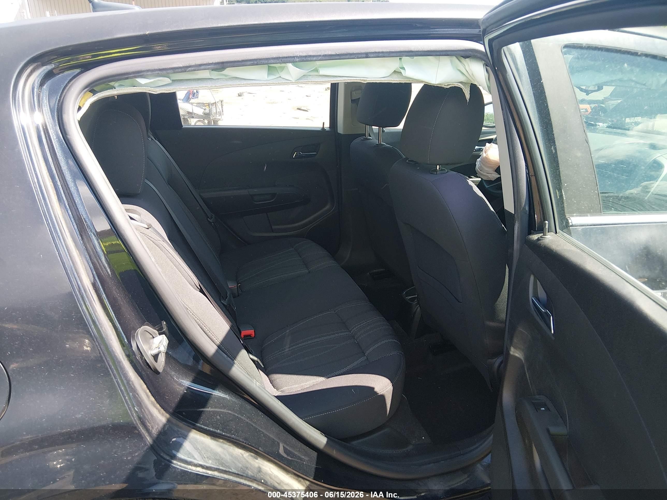 2014 Chevrolet Sonic Lt Auto Black vin: 1G1JC6SH0E4238859