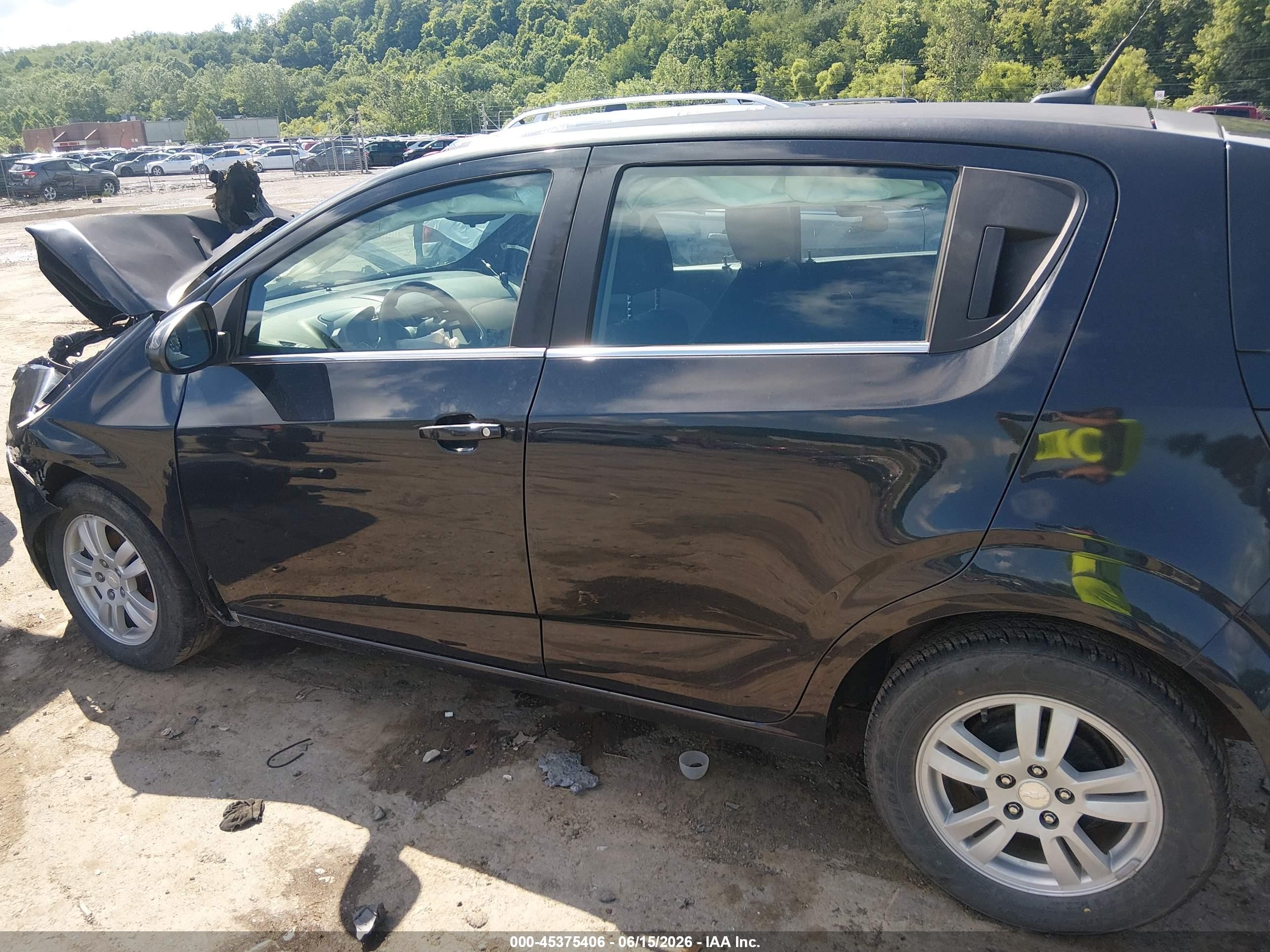 2014 Chevrolet Sonic Lt Auto Black vin: 1G1JC6SH0E4238859