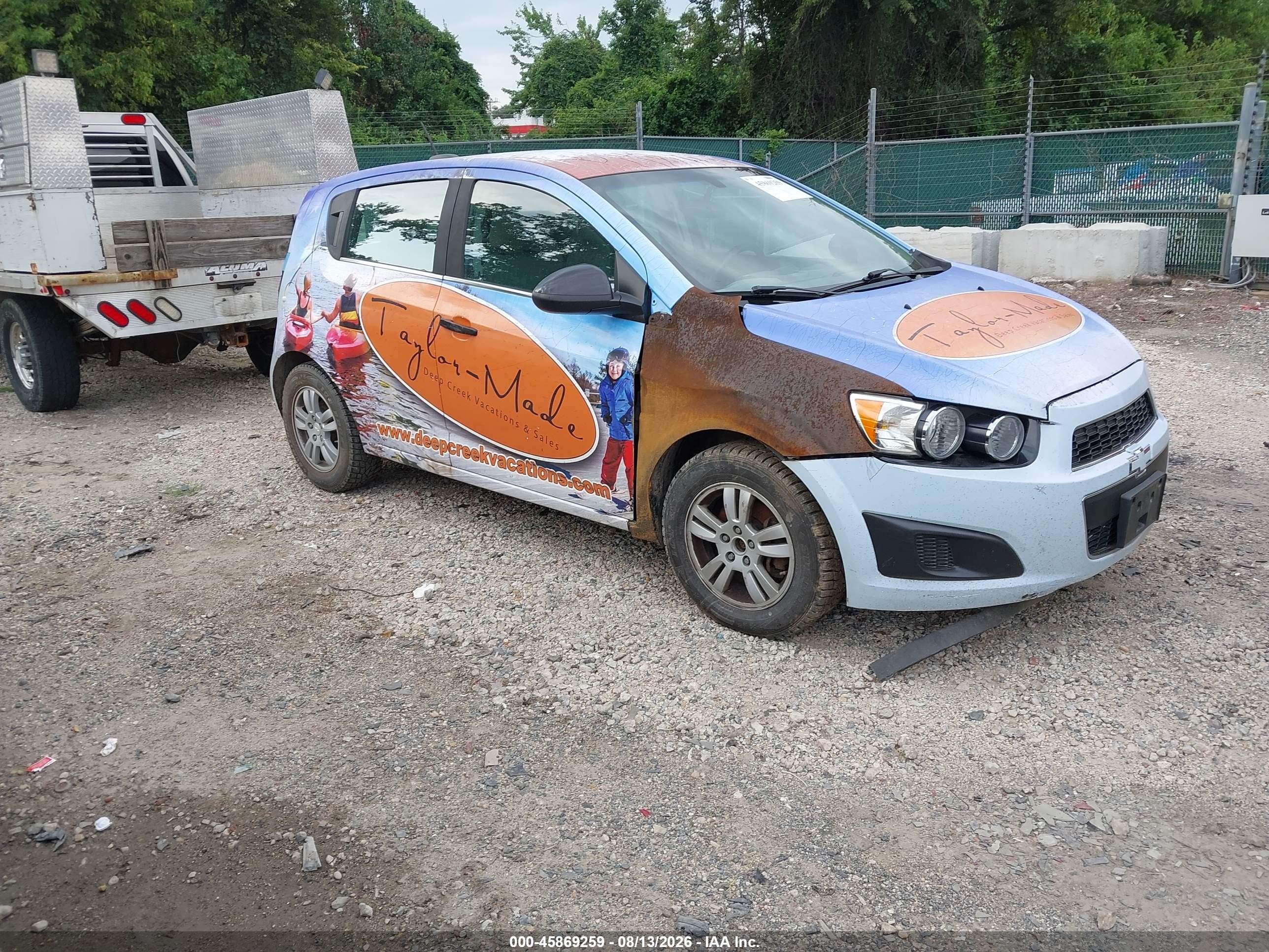 2015 Chevrolet Sonic Lt Auto Blue vin: 1G1JC6SH0F4123860