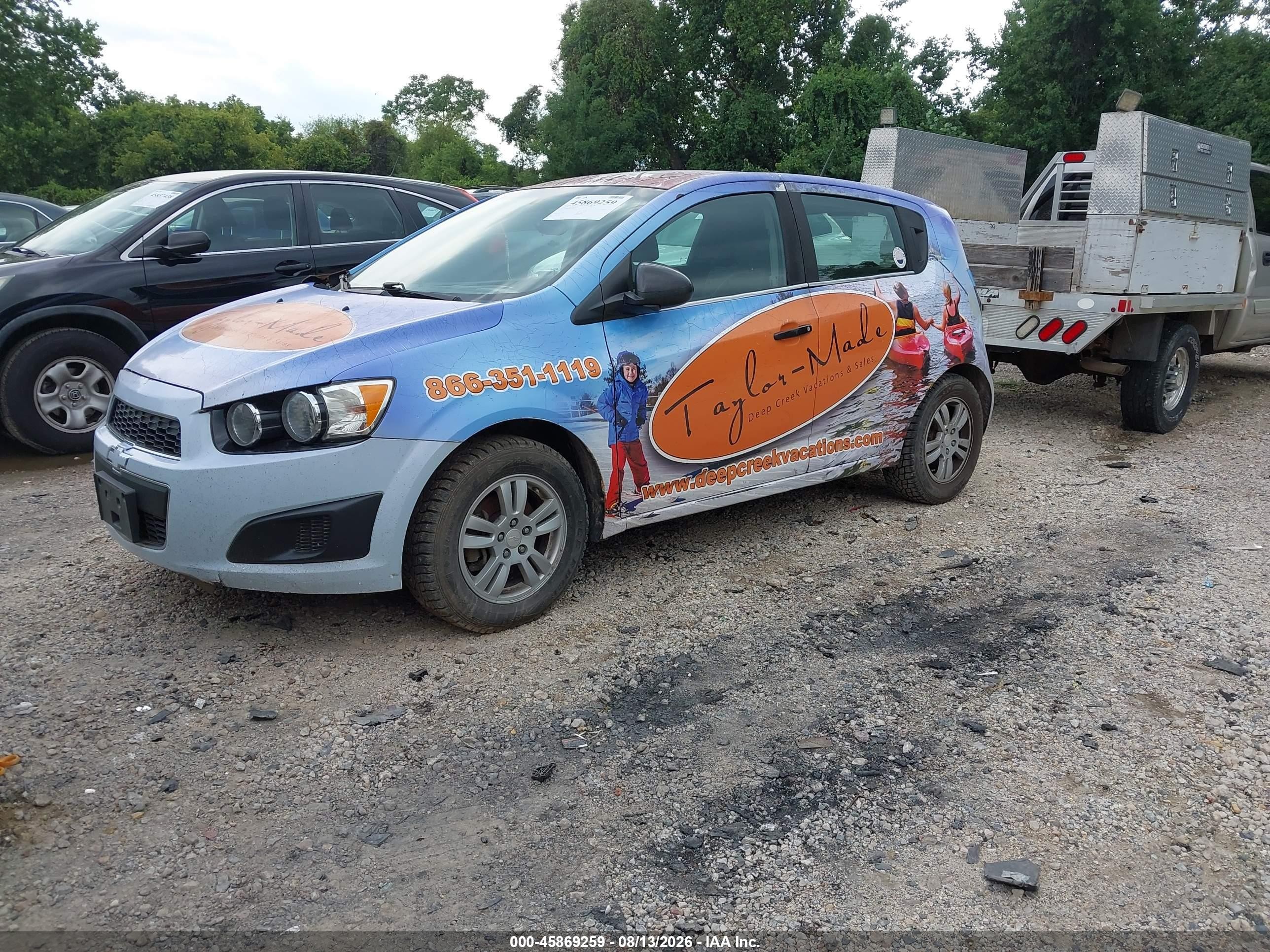 2015 Chevrolet Sonic Lt Auto Blue vin: 1G1JC6SH0F4123860